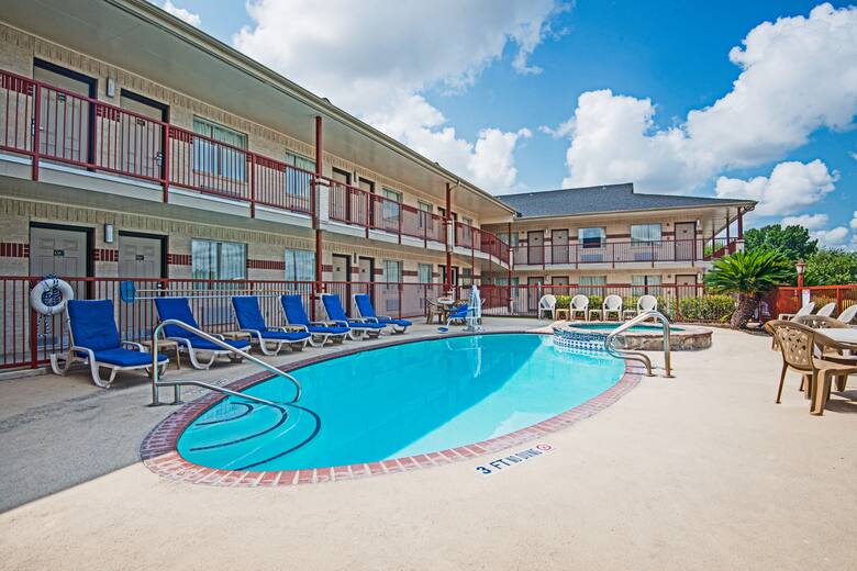 Pool at the Super 8 New Braunfels TX in New Braunfels, Texas