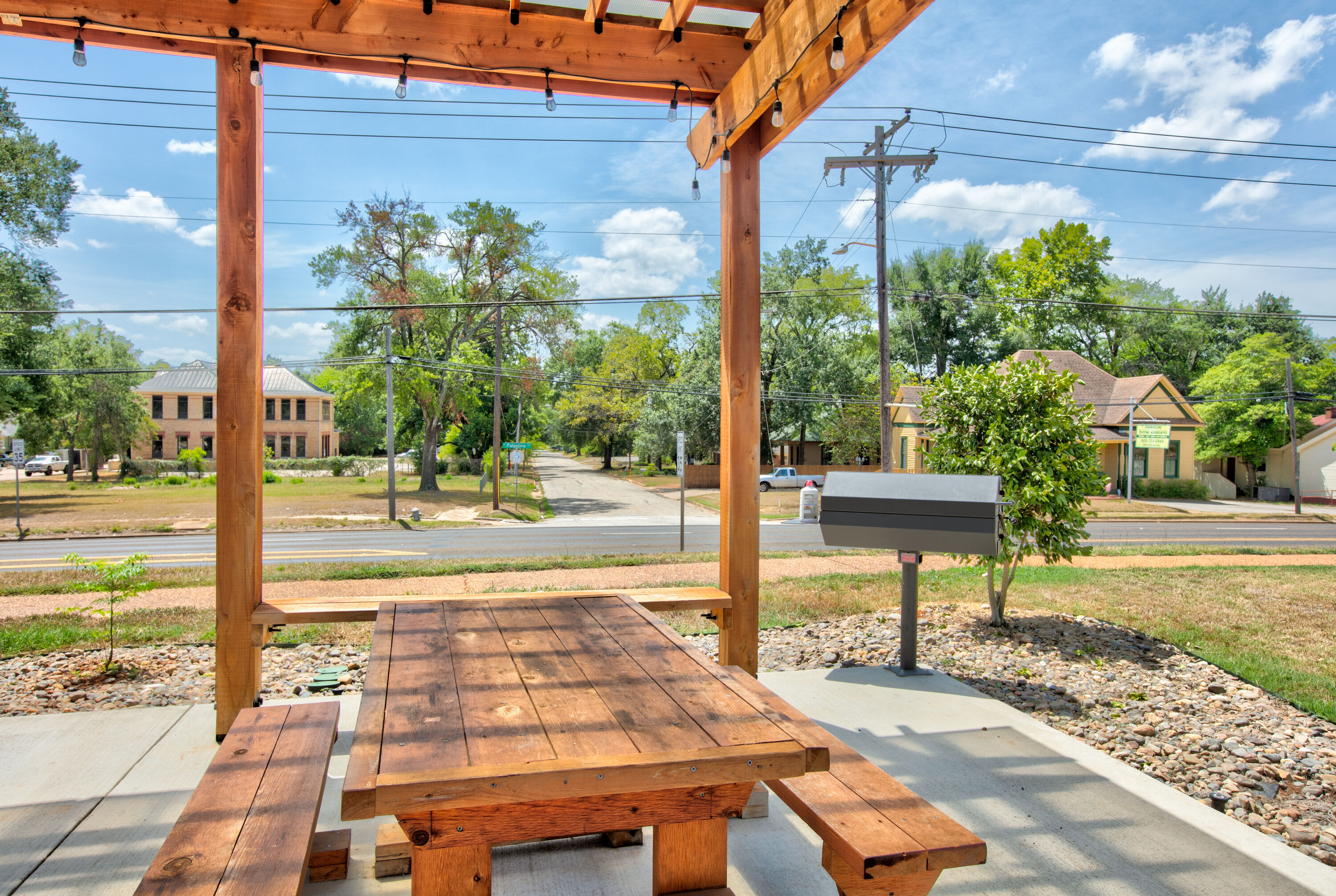 BBQ grill at Super 8 by Wyndham Palestine TX in Palestine, Texas