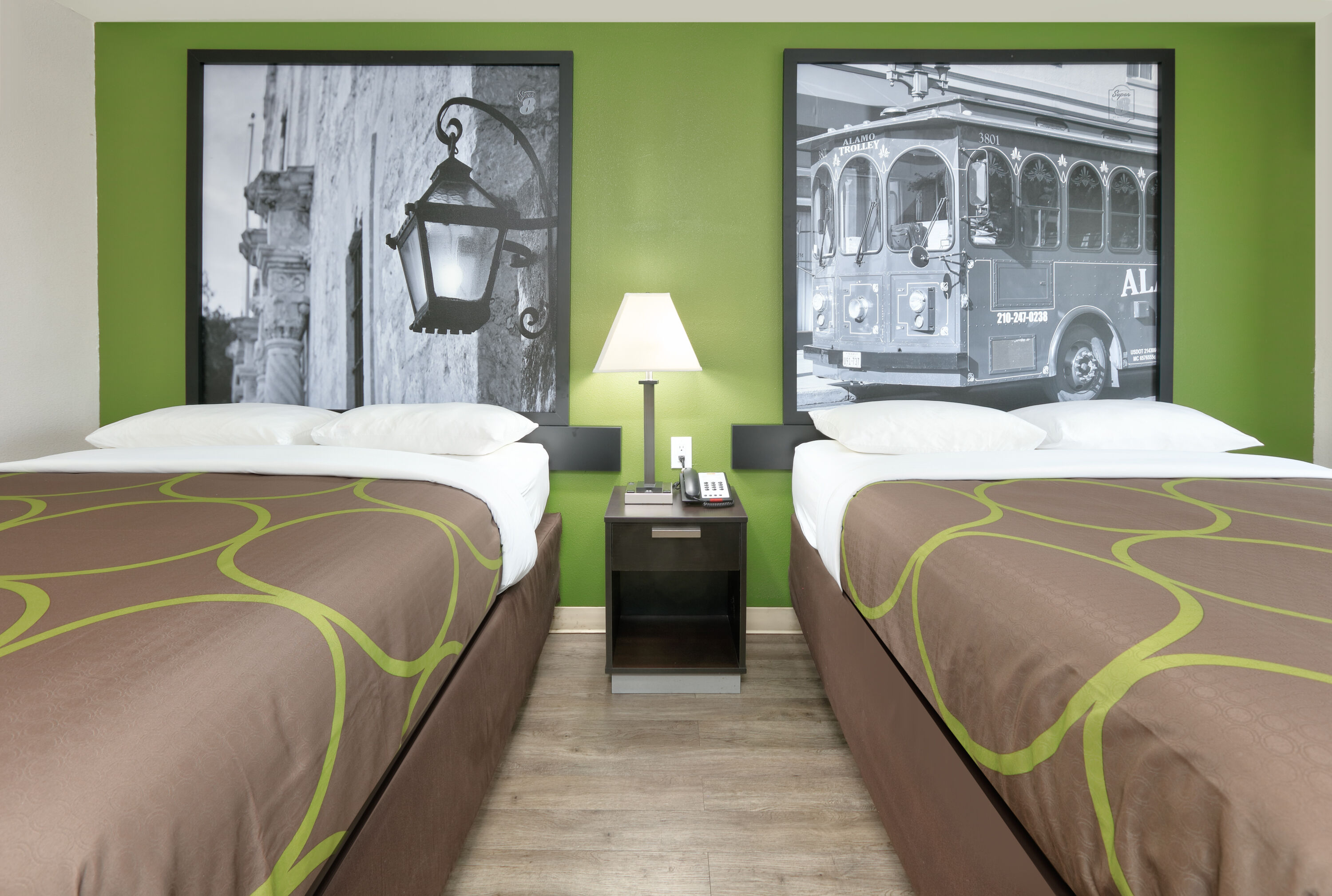 Guest room at the Super 8 by Wyndham Palestine TX in Palestine, Texas