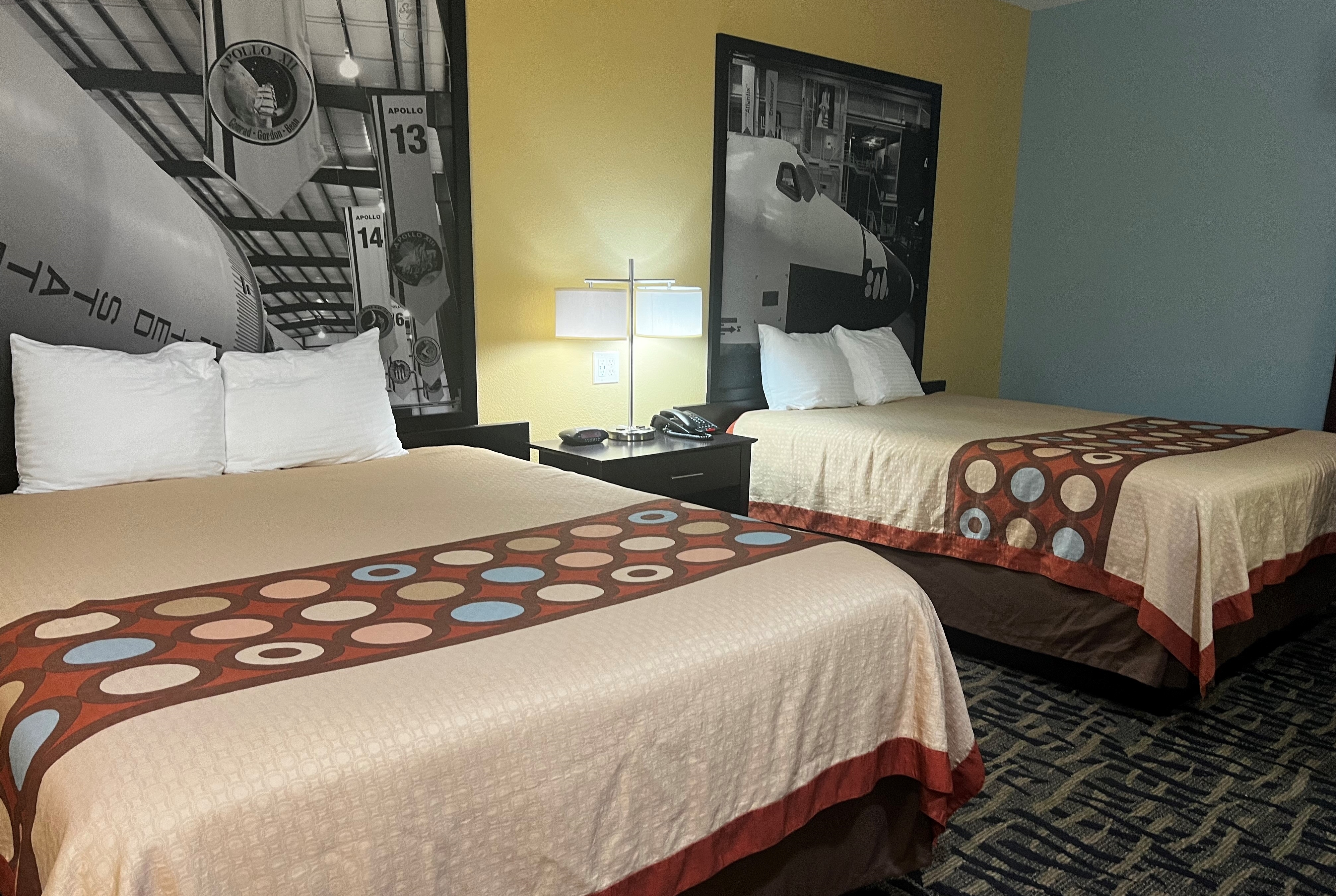 Guest room at the Super 8 by Wyndham Pasadena in Pasadena, Texas