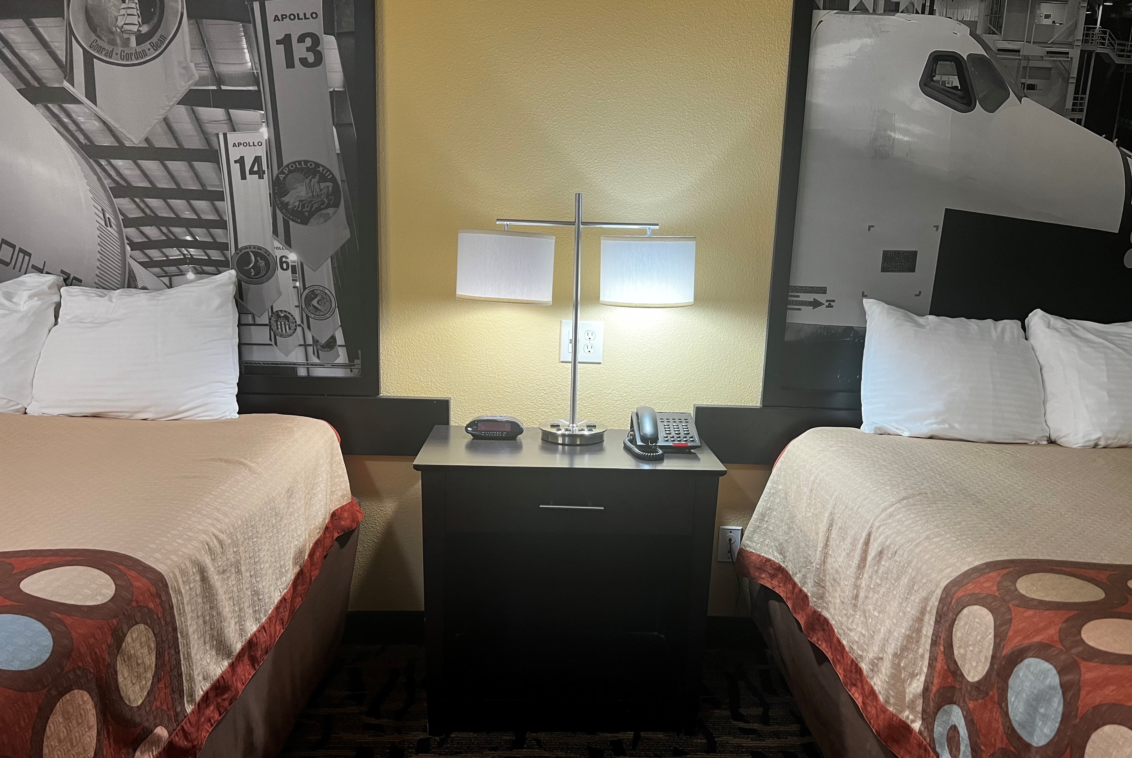 Guest room at the Super 8 by Wyndham Pasadena in Pasadena, Texas