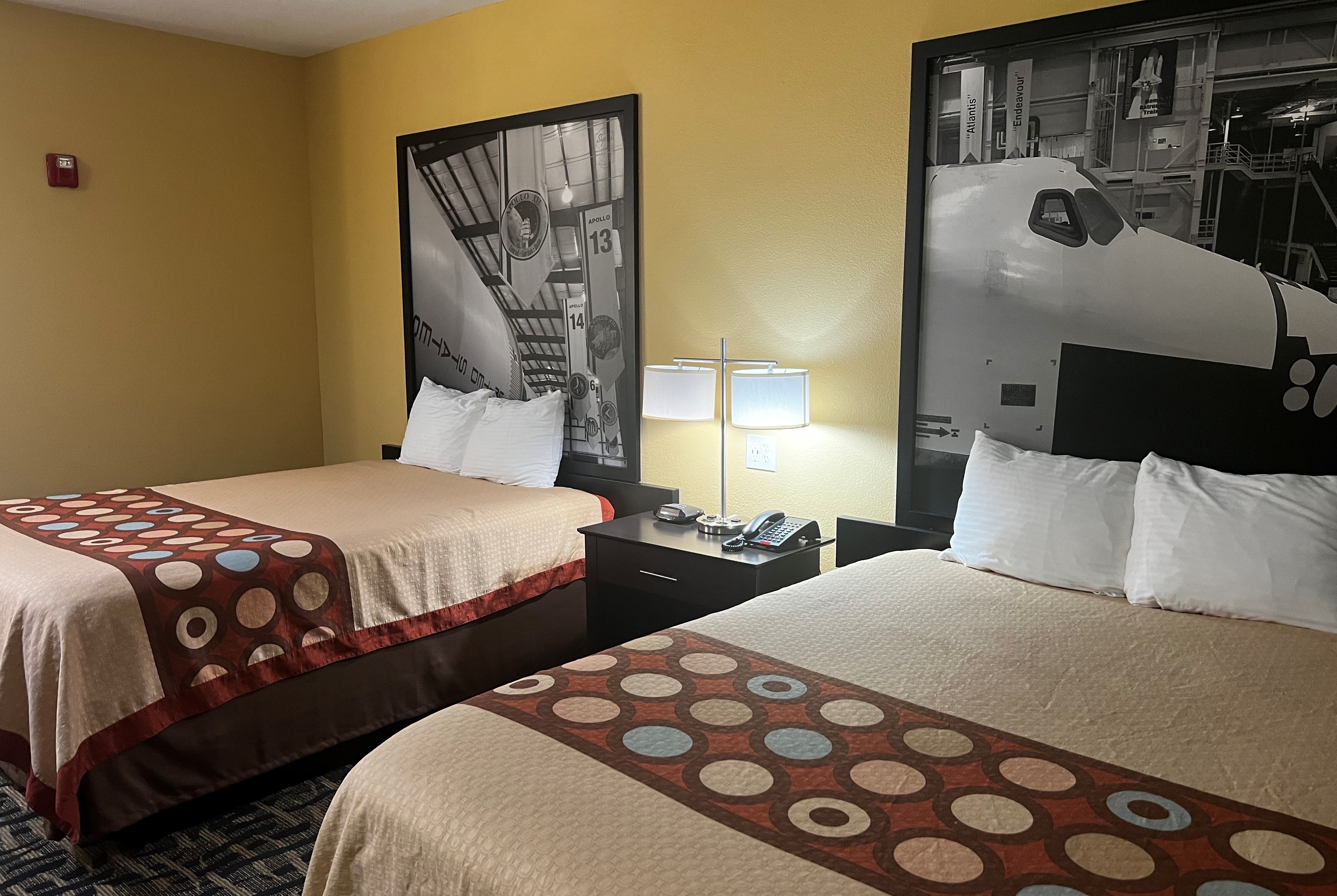 Guest room at the Super 8 by Wyndham Pasadena in Pasadena, Texas