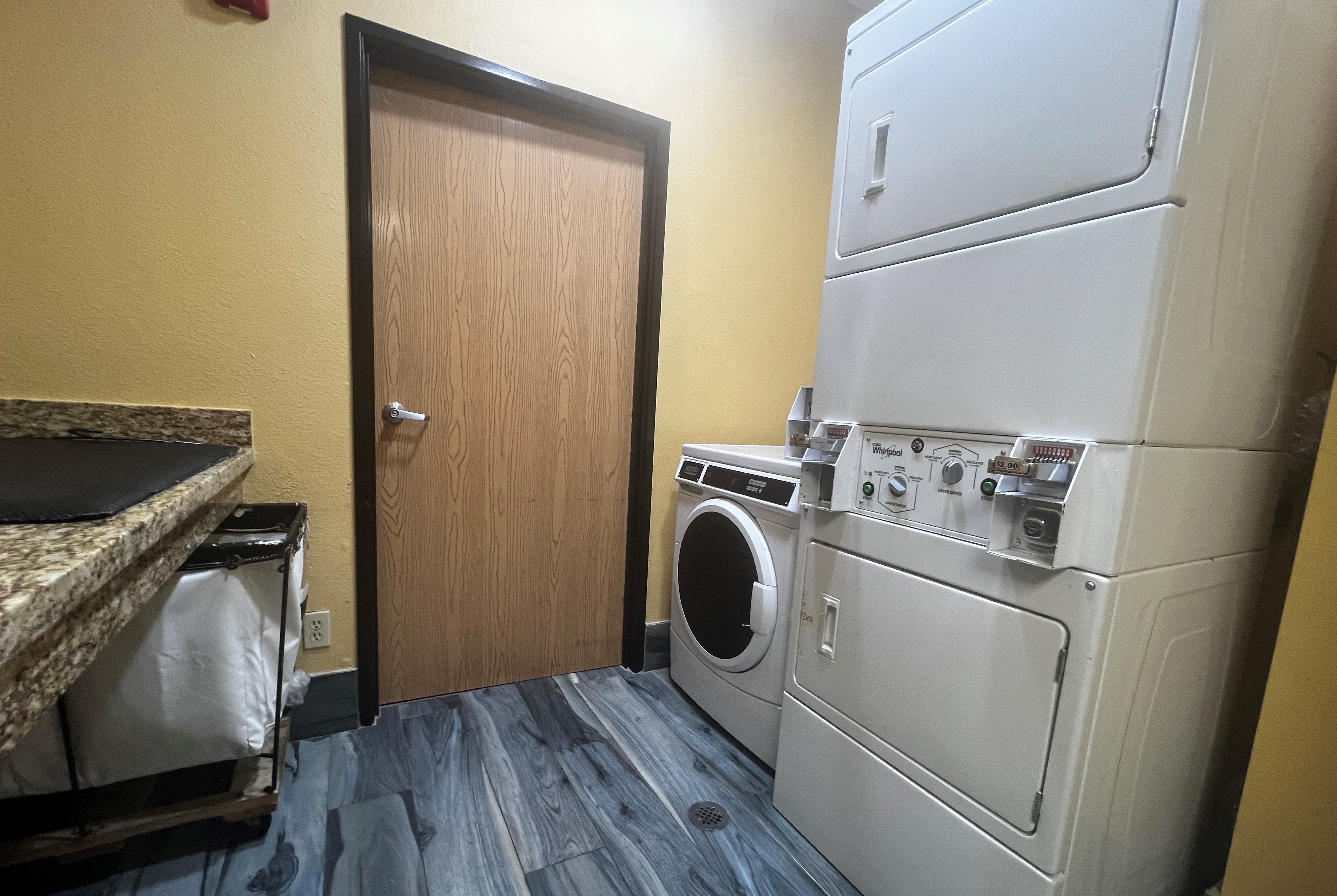 Laundry facilities at Super 8 by Wyndham Pasadena in Pasadena, Texas