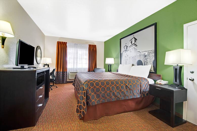 Guest room at the Super 8 San Antonio/Airport in San Antonio, Texas