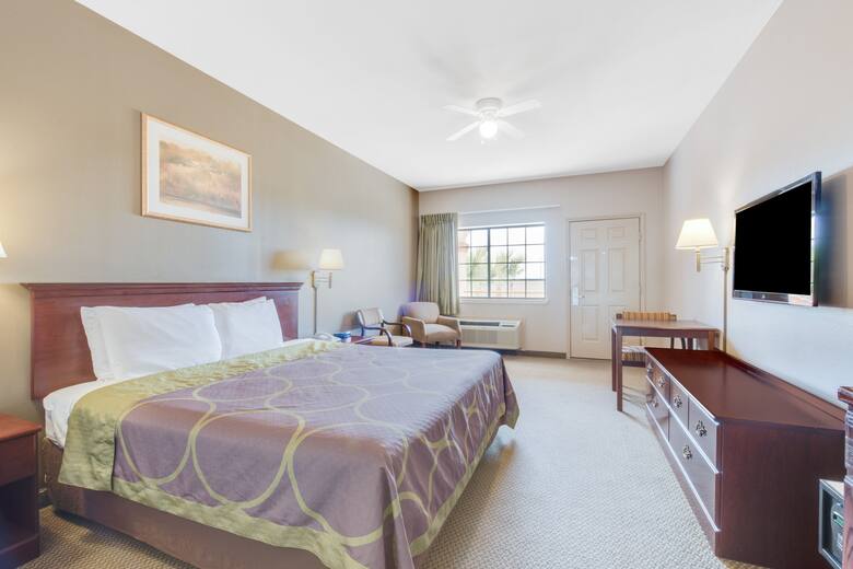 Guest room at the Super 8 San Benito in San Benito, Texas