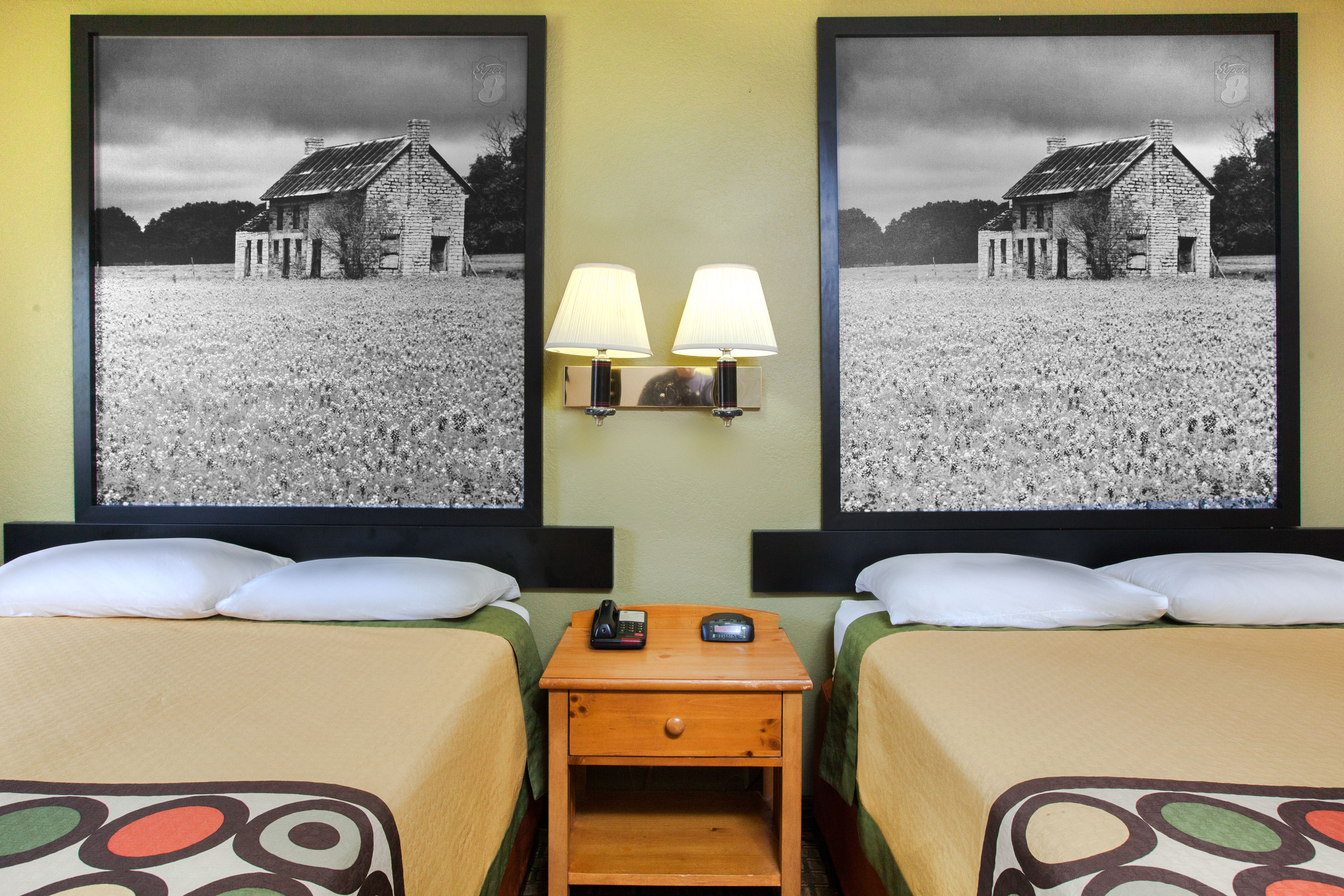 Guest room at the Super 8 by Wyndham Sherman in Sherman, Texas