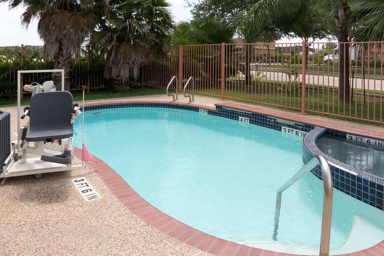Pool at the Super 8 Stafford Sugarland Area in Stafford, Texas