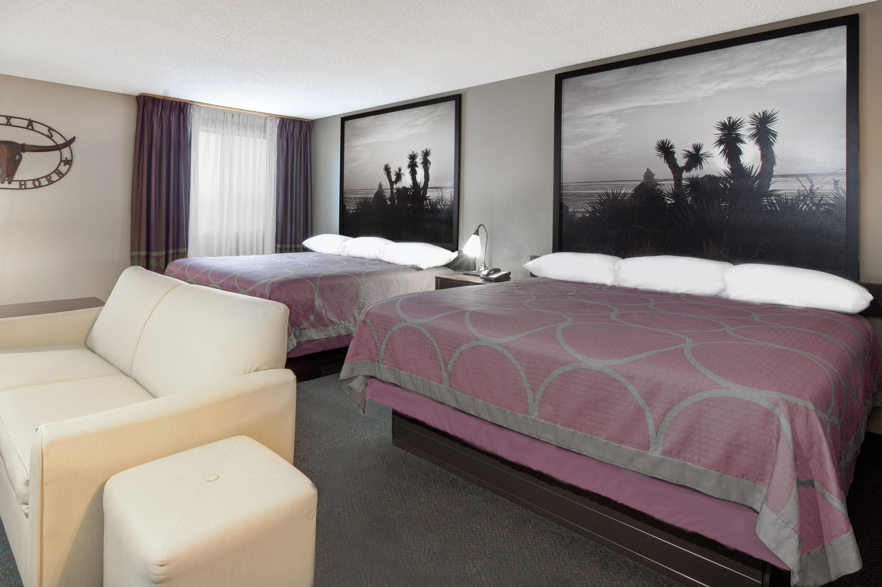 Guest room at the Super 8 by Wyndham Victoria/North/Mall Area in Victoria, Texas