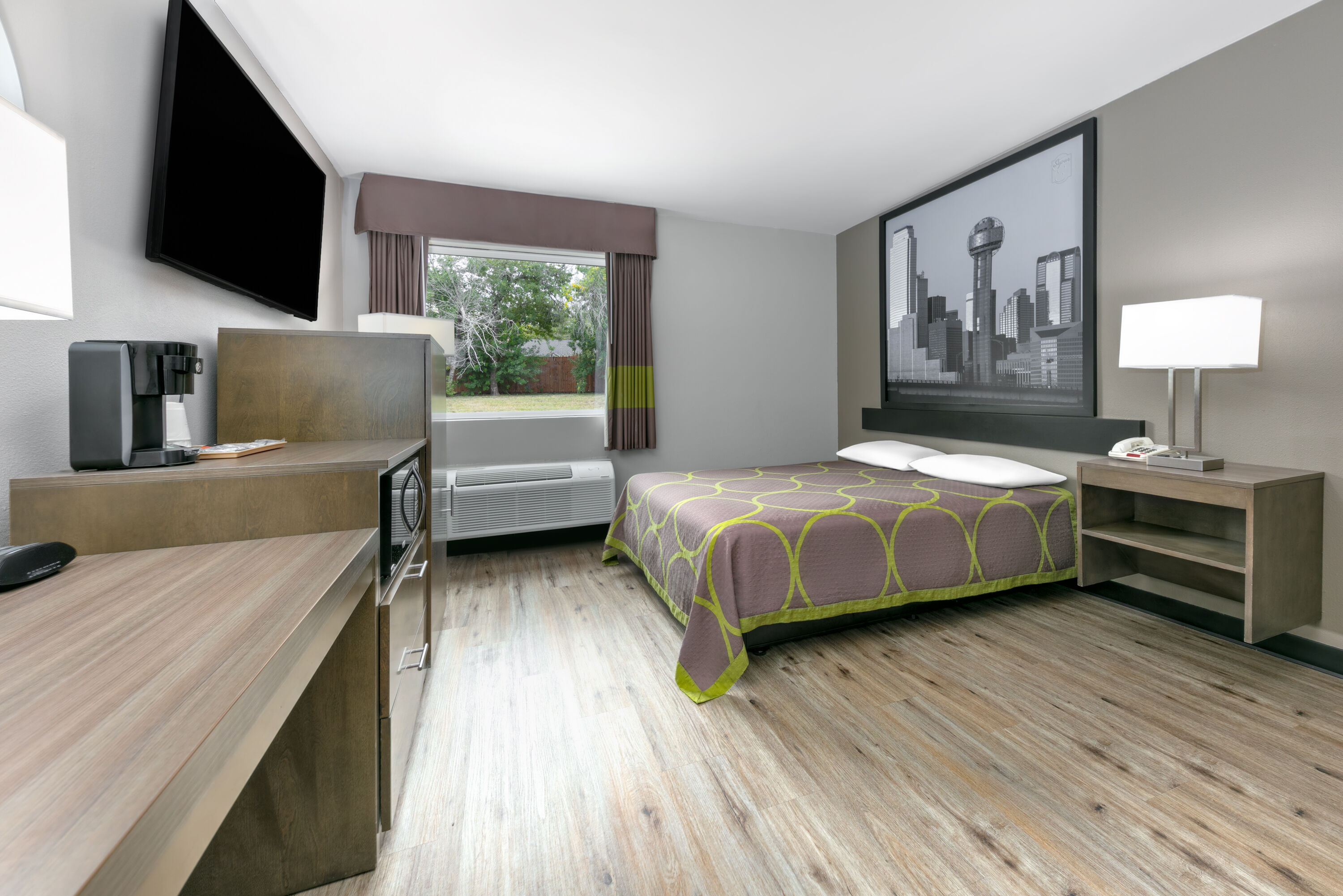 Guest room at the Super 8 by Wyndham Waxahachie TX in Waxahachie, Texas