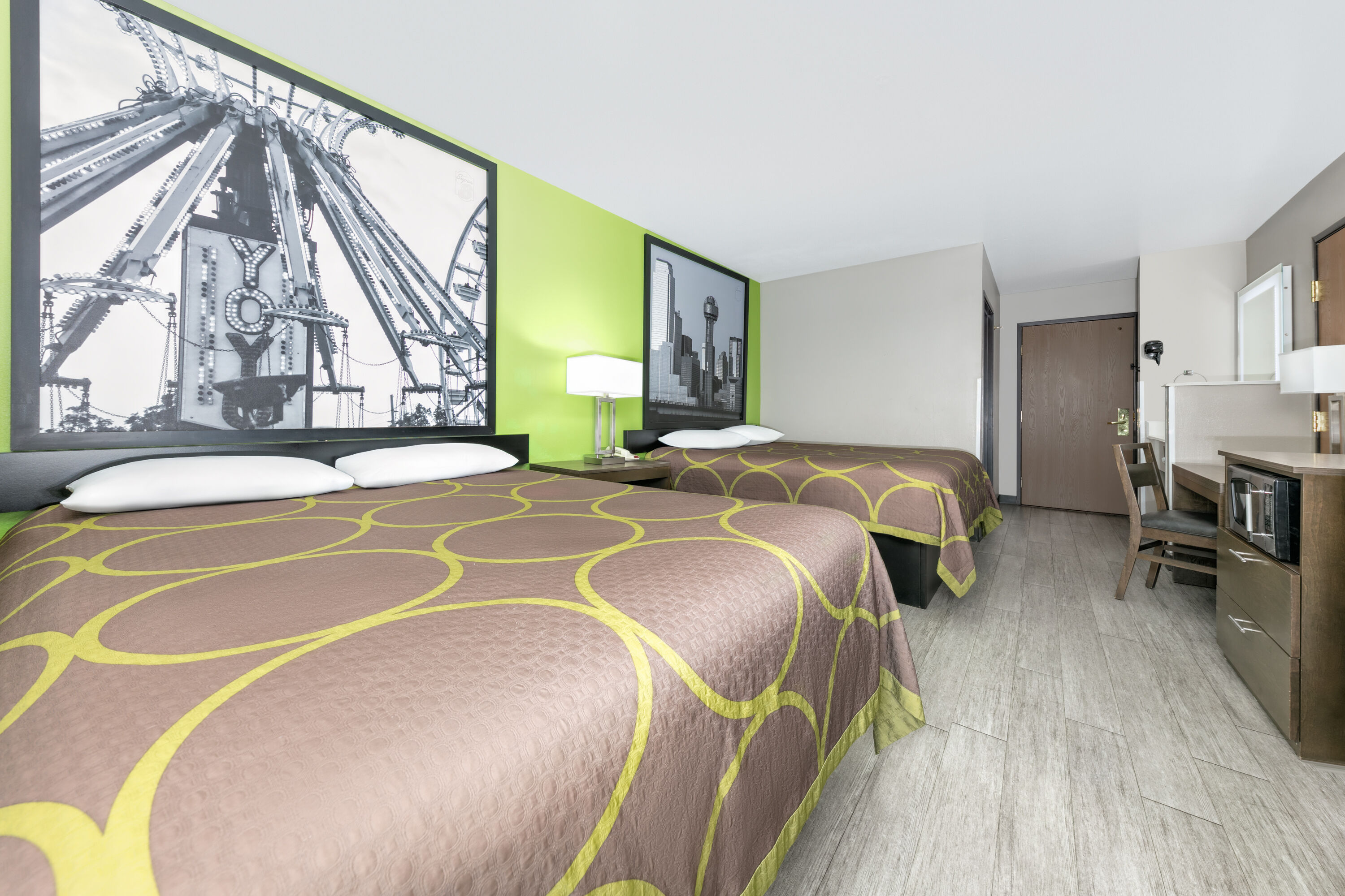 Guest room at the Super 8 by Wyndham Waxahachie TX in Waxahachie, Texas