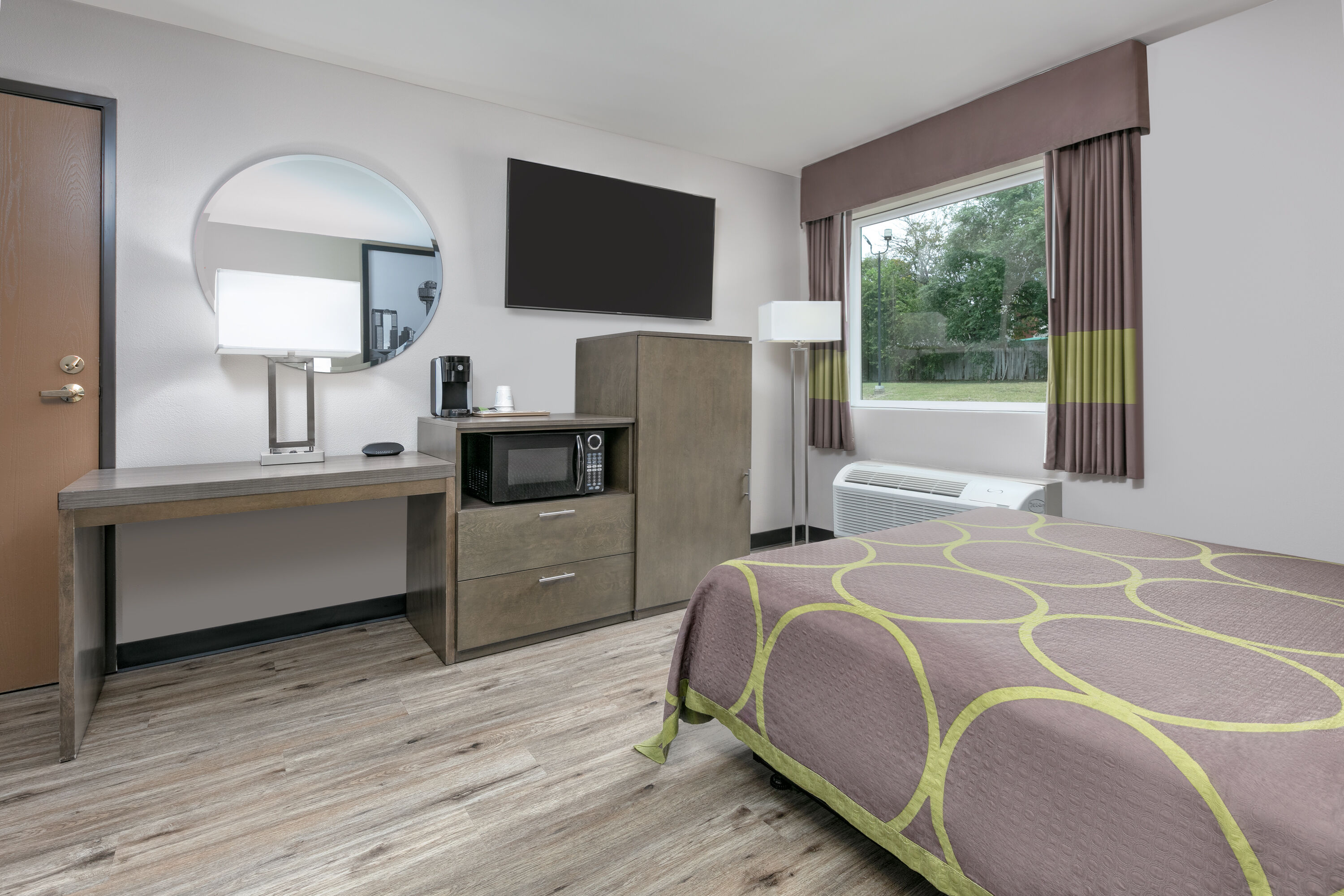 Guest room at the Super 8 by Wyndham Waxahachie TX in Waxahachie, Texas