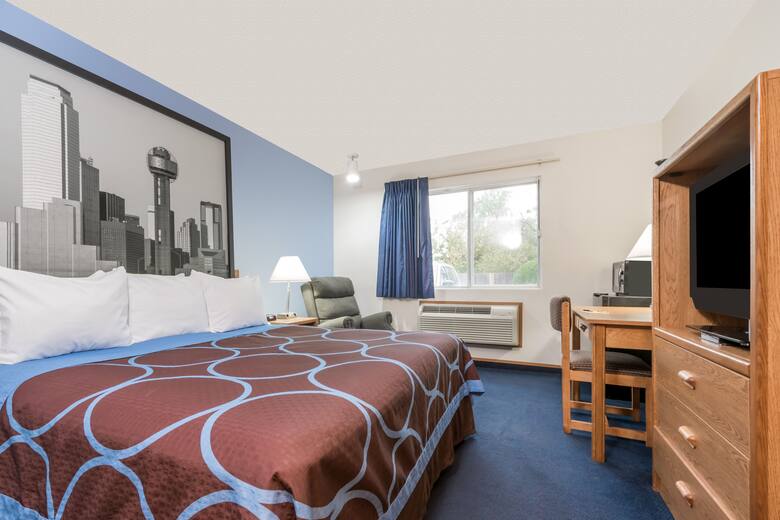 Guest room at the Super 8 Wichita Falls in Wichita Falls, Texas