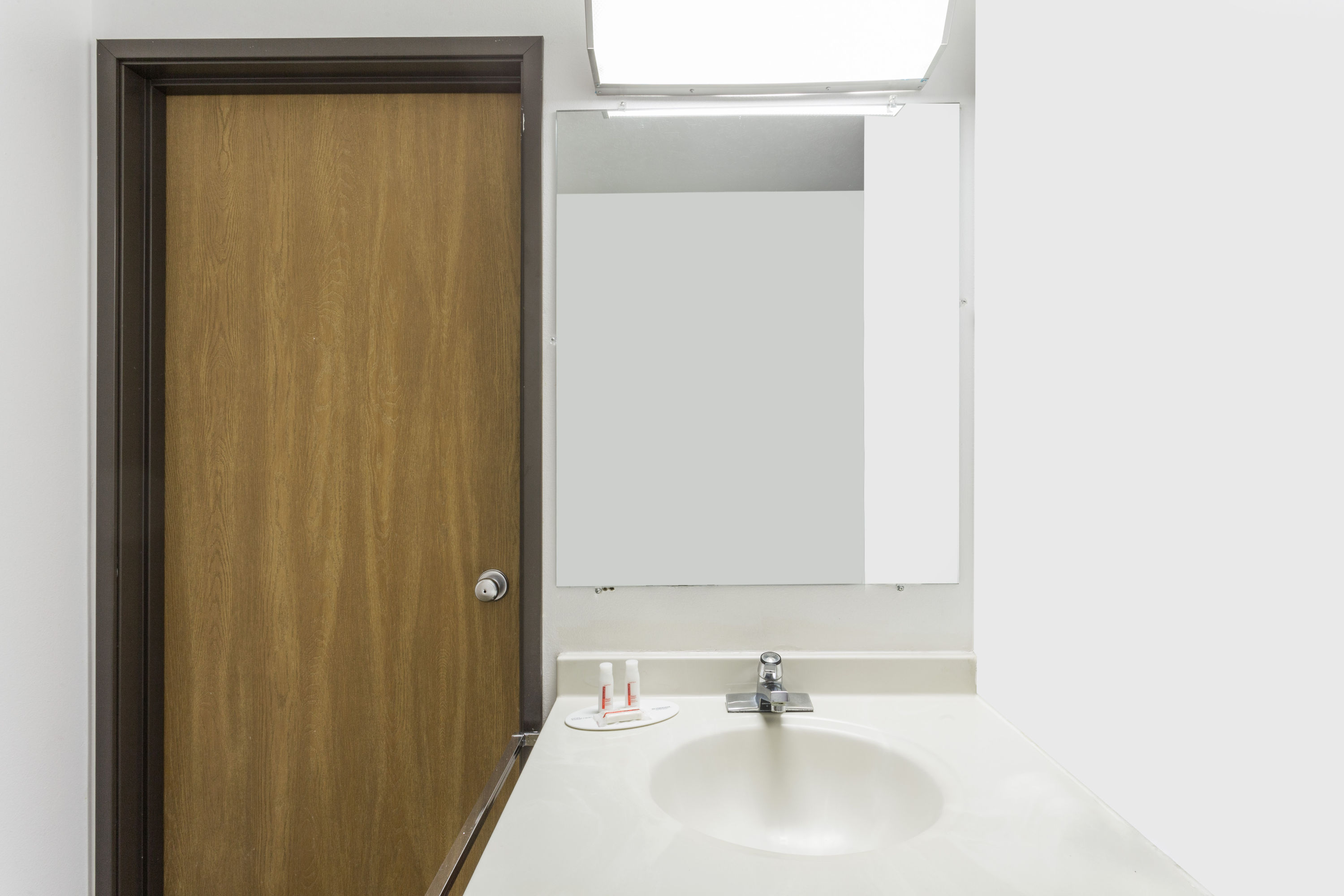 Guest room at the Super 8 by Wyndham Logan in Logan, Utah