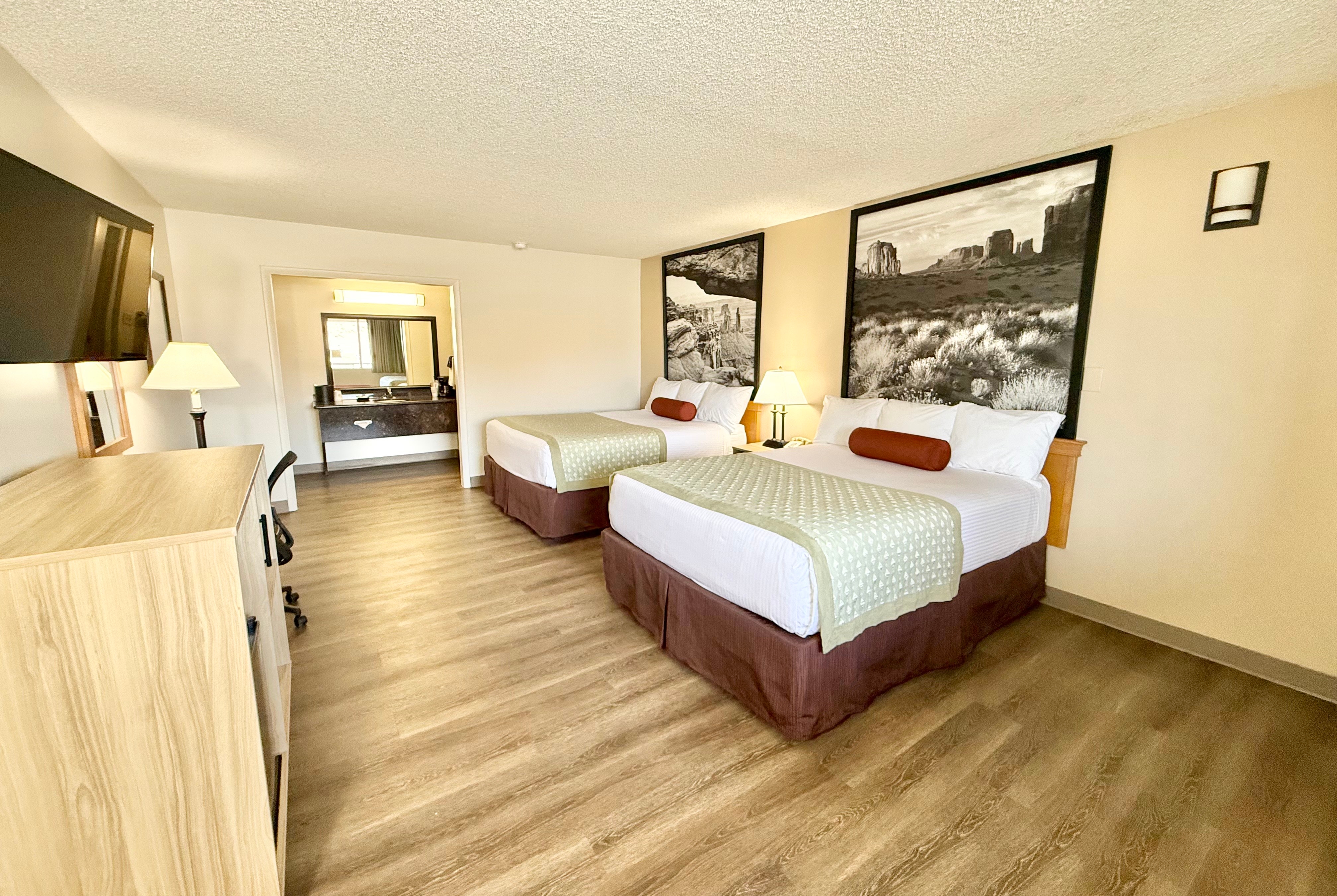 Guest room at the Super 8 by Wyndham Salina/Scenic Hills Area in Salina, Utah