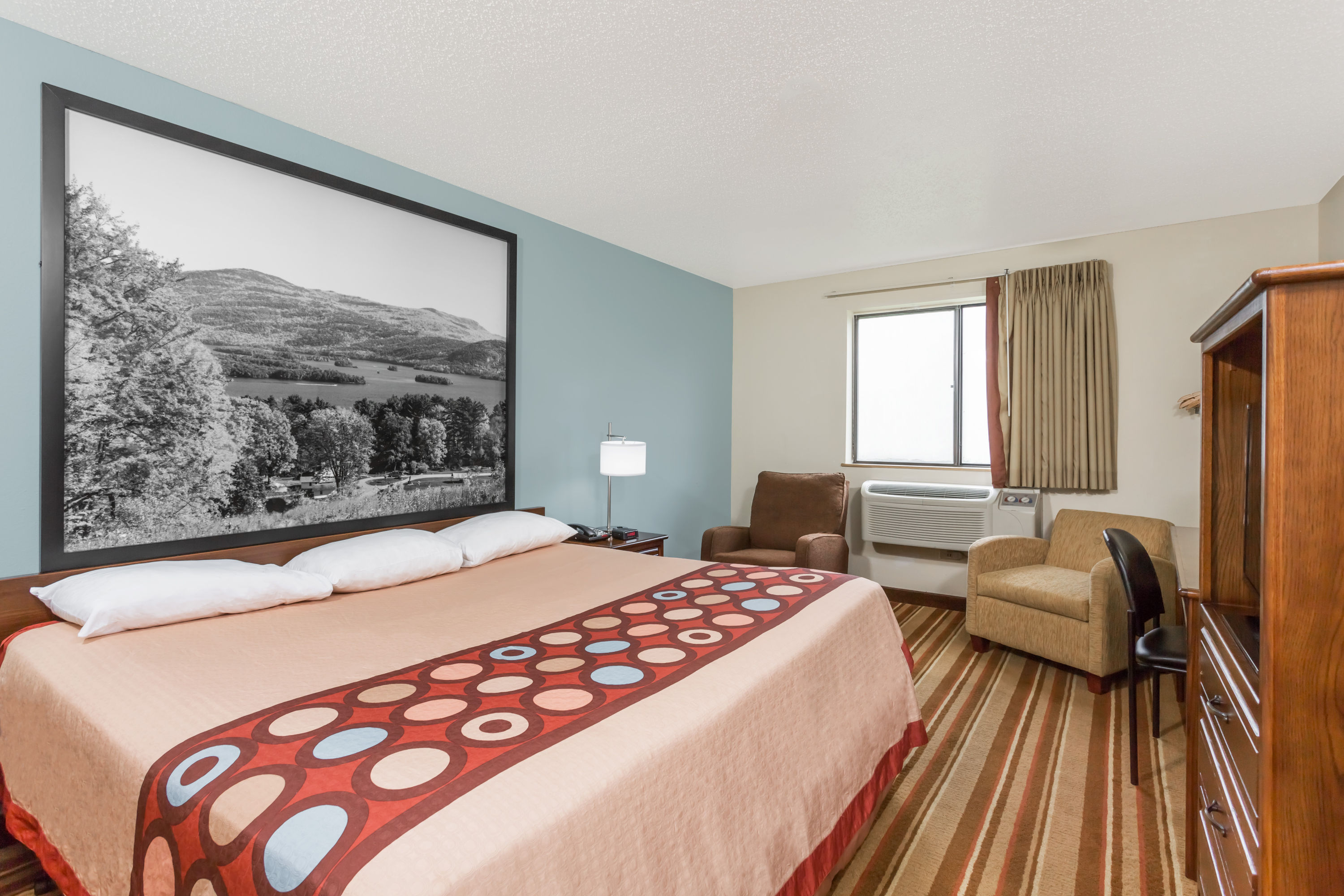 Guest room at the Super 8 by Wyndham Danville VA in Danville, Virginia