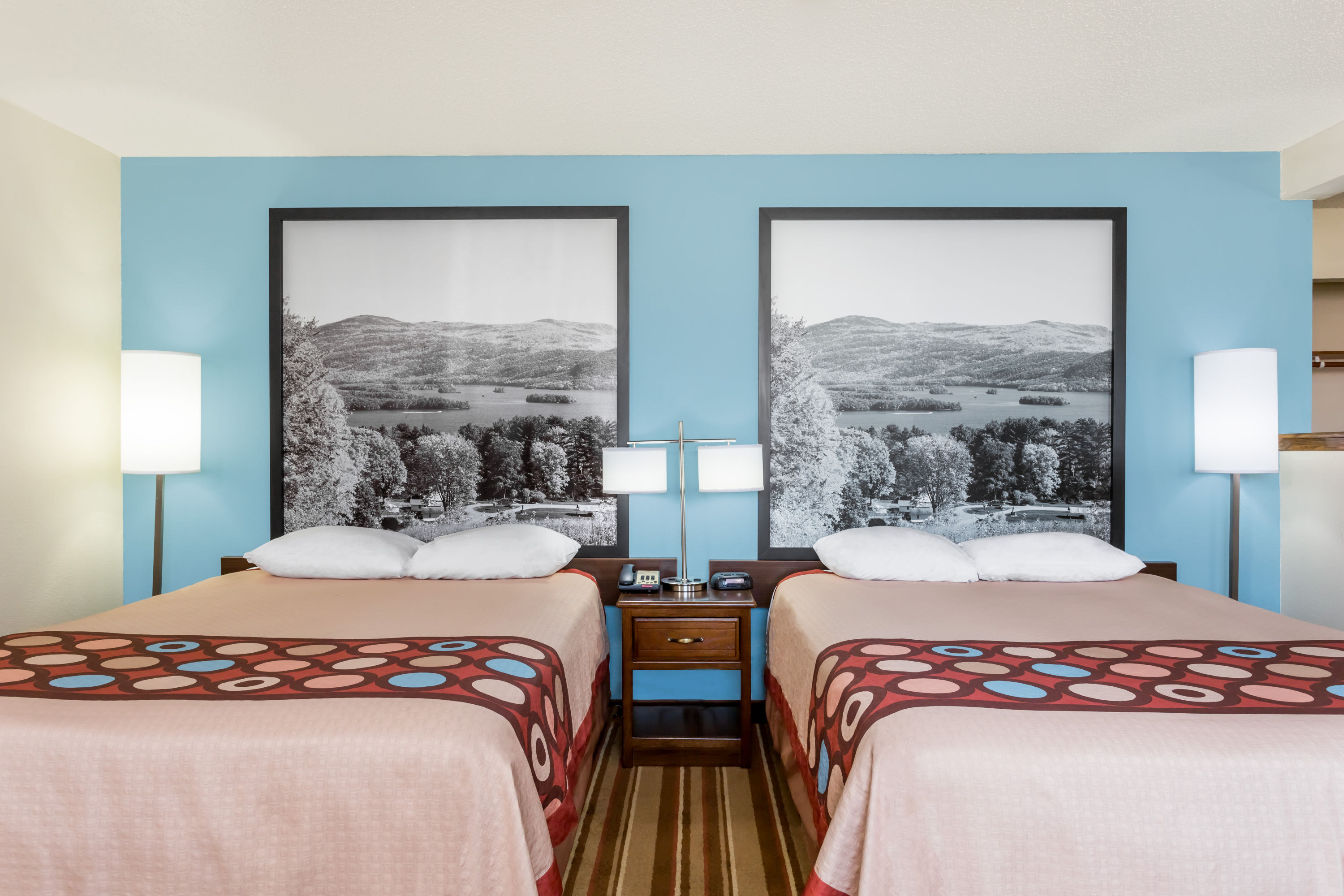 Guest room at the Super 8 by Wyndham Danville VA in Danville, Virginia