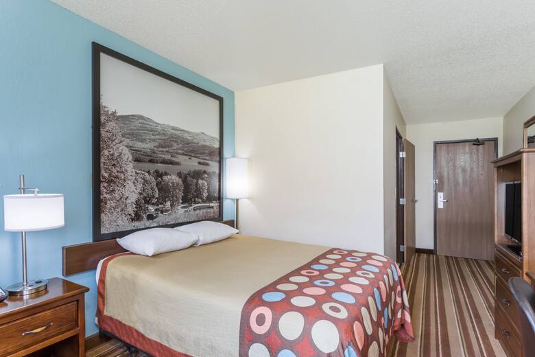 Guest room at the Super 8 Danville VA in Danville, Virginia