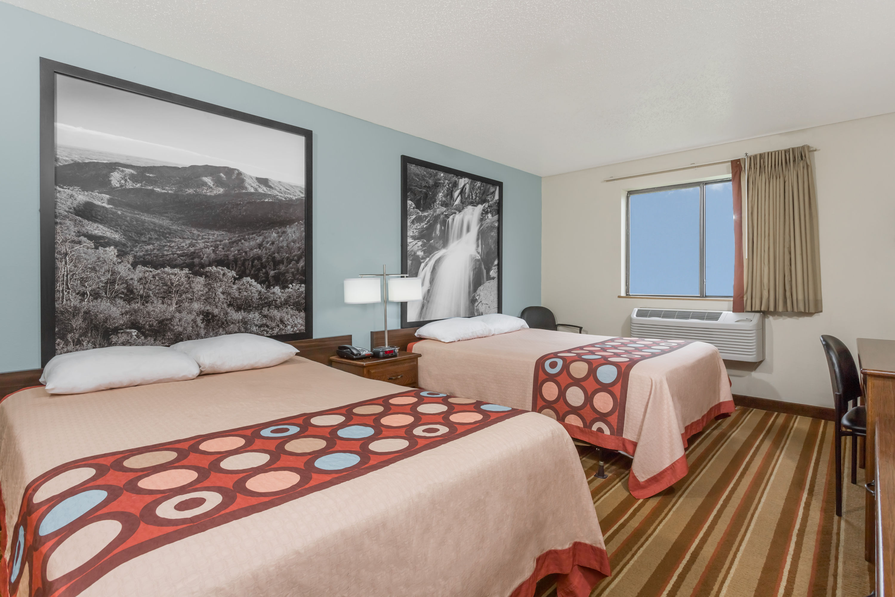 Guest room at the Super 8 by Wyndham Danville VA in Danville, Virginia