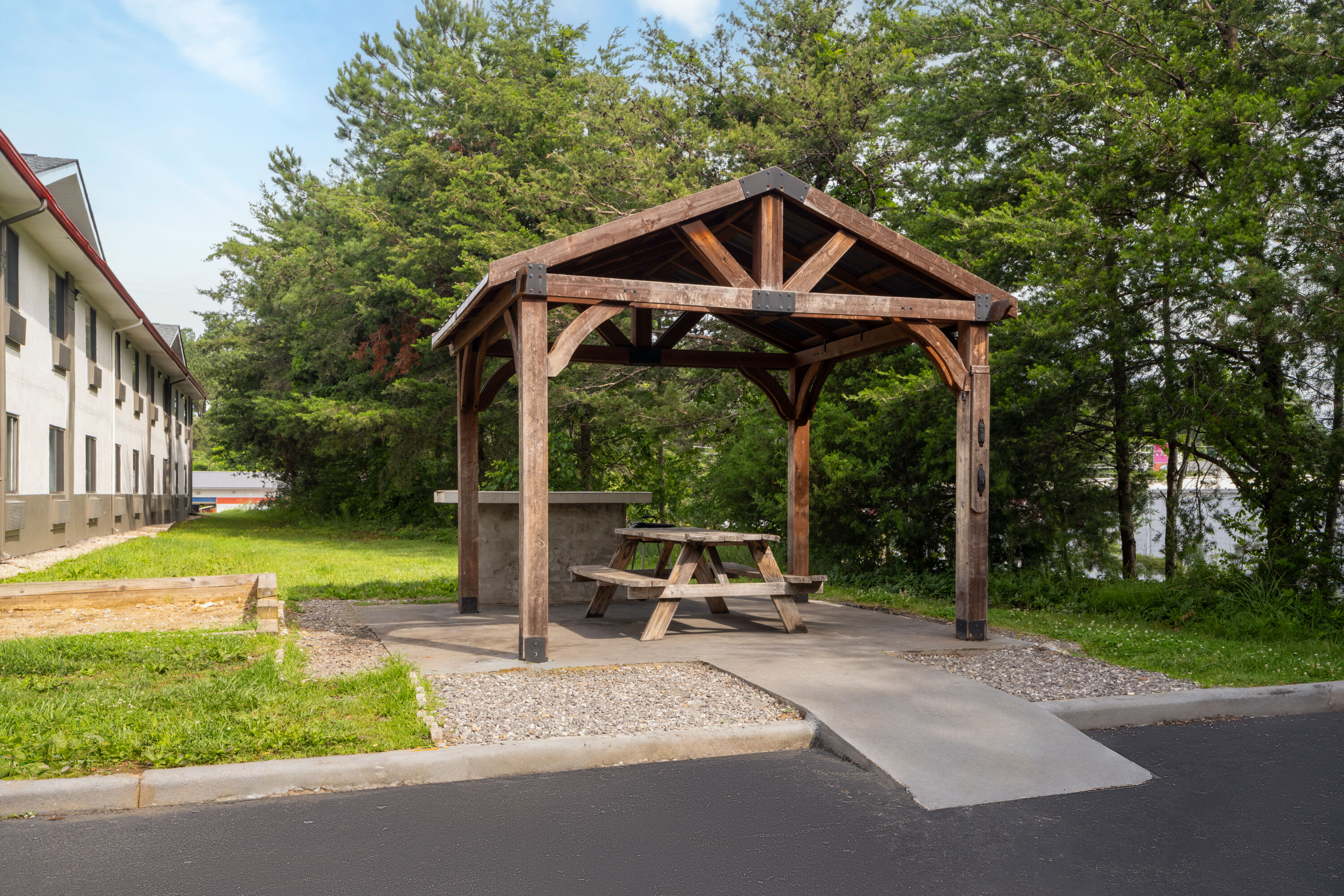 BBQ grill at Super 8 by Wyndham Farmville in Farmville, Virginia