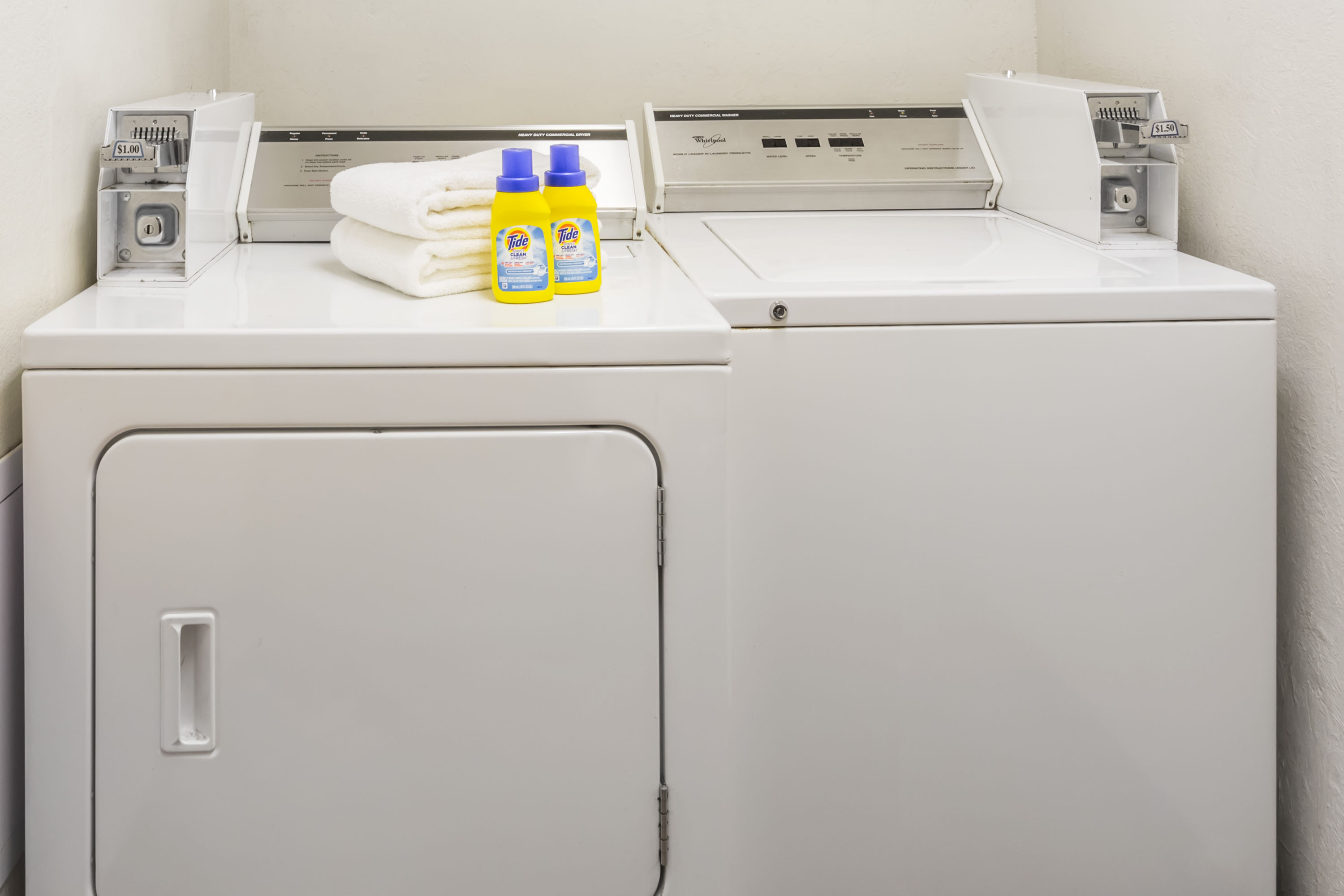 Guest room at the Super 8 by Wyndham Hampton in Hampton, Virginia