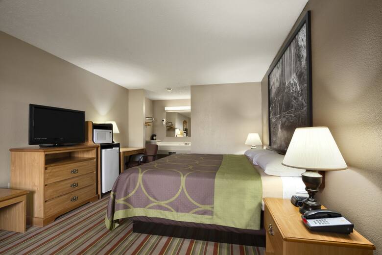 Guest room at the Super 8 Chiswell/Max Meadows Area in Max Meadows, Virginia