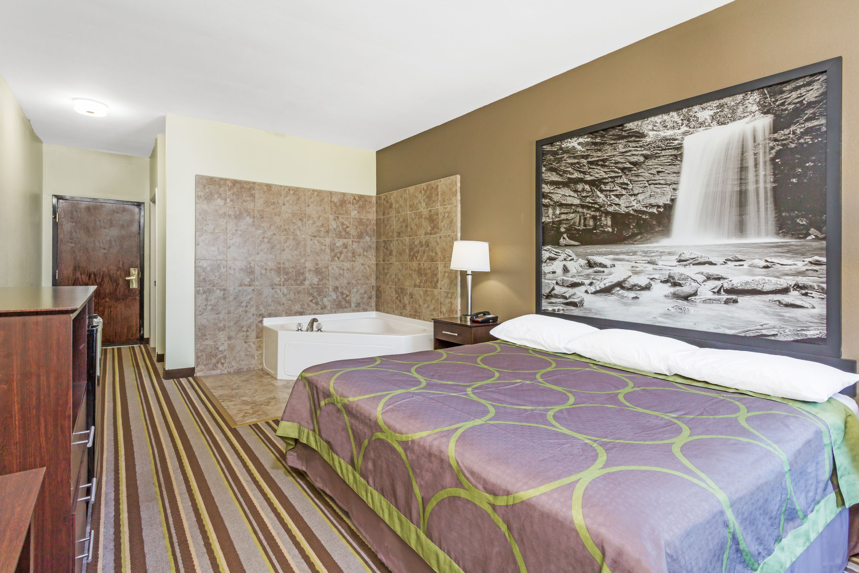 Guest room at the Super 8 by Wyndham Hull Street Midlothian/Richmond Area in Midlothian, Virginia