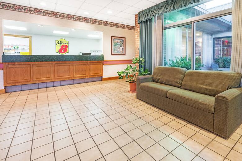 Super 8 Mount Jackson/New Market Area hotel lobby in Mount Jackson, Virginia