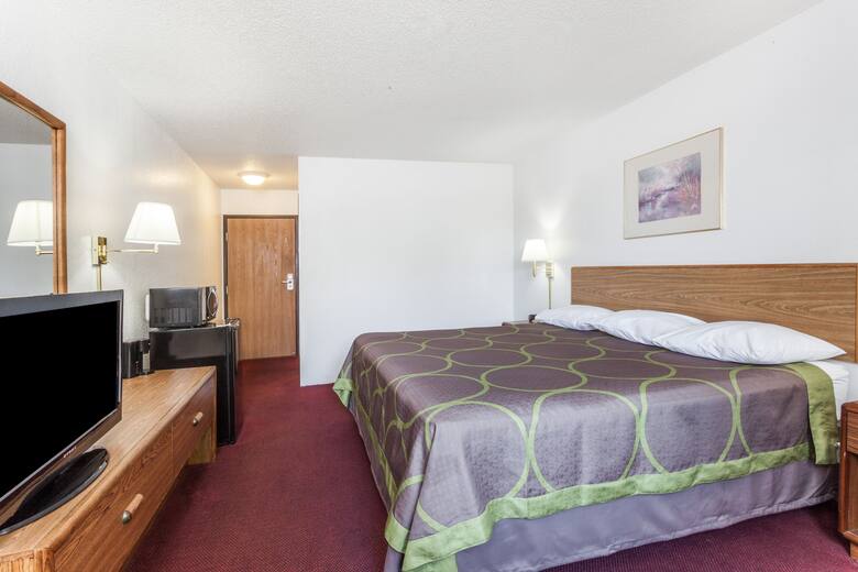 Guest room at the Super 8 Winchester VA in Winchester, Virginia