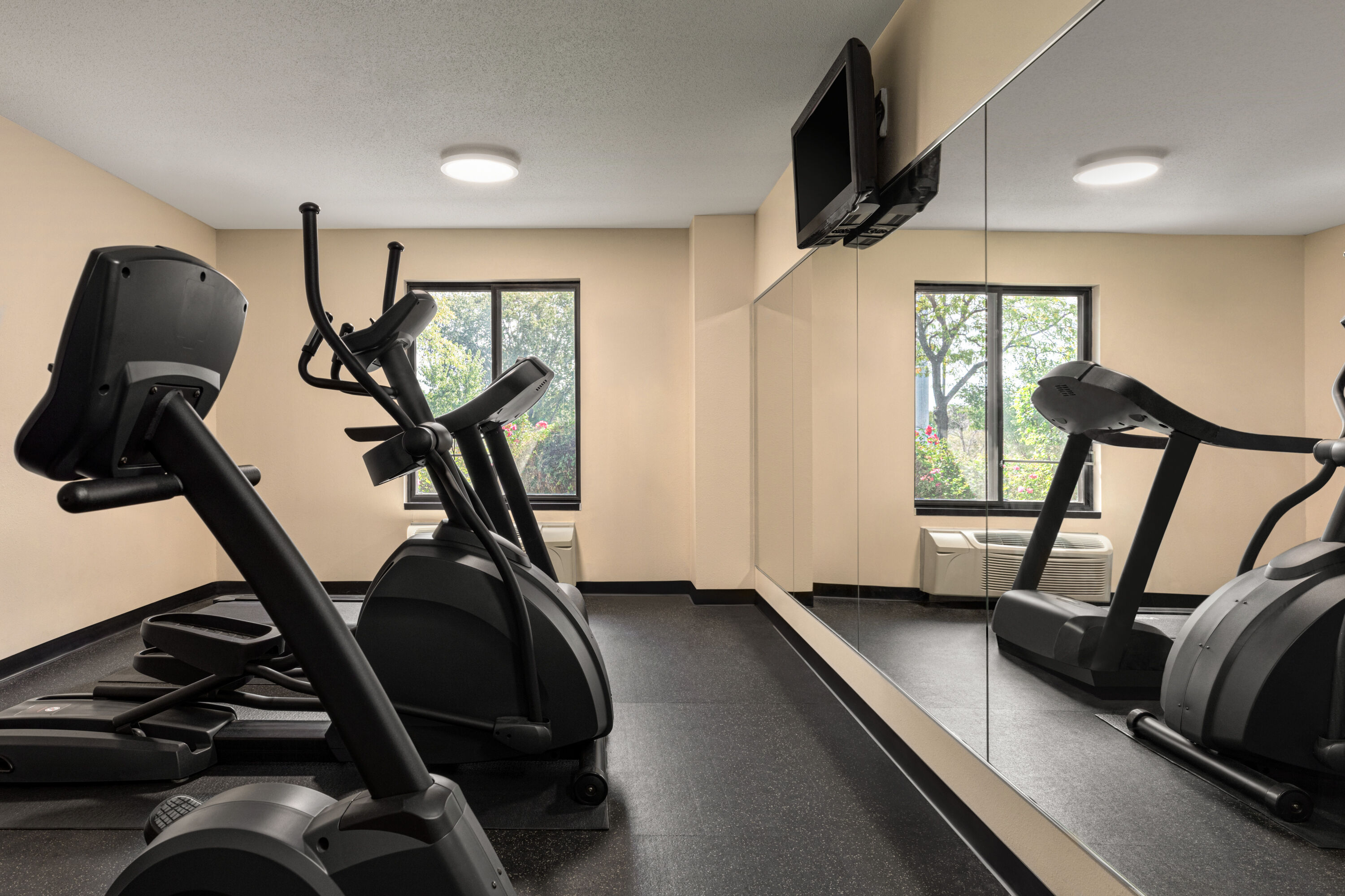 Fitness room at Super 8 by Wyndham Germantown/Milwaukee in Germantown, Wisconsin