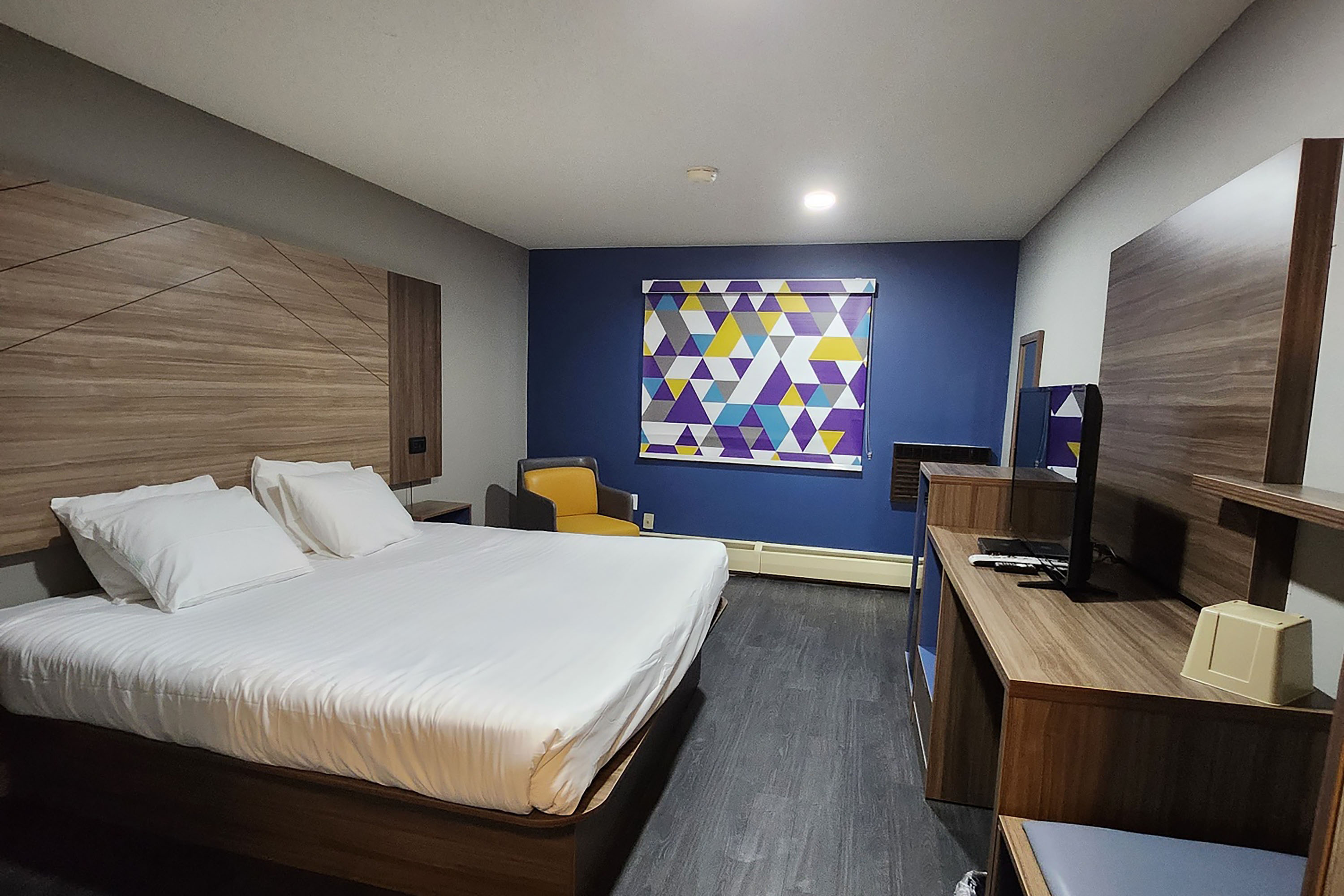 Guest room at the Super 8 by Wyndham Hayward WI in Hayward, Wisconsin