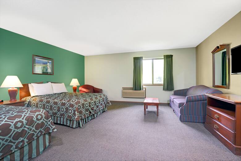 Guest room at the Super 8 Hudson in Hudson, Wisconsin