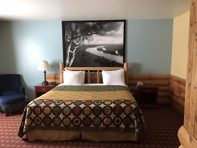 Guest room at the Super 8 by Wyndham Plover Stevens Point Area in Plover, Wisconsin