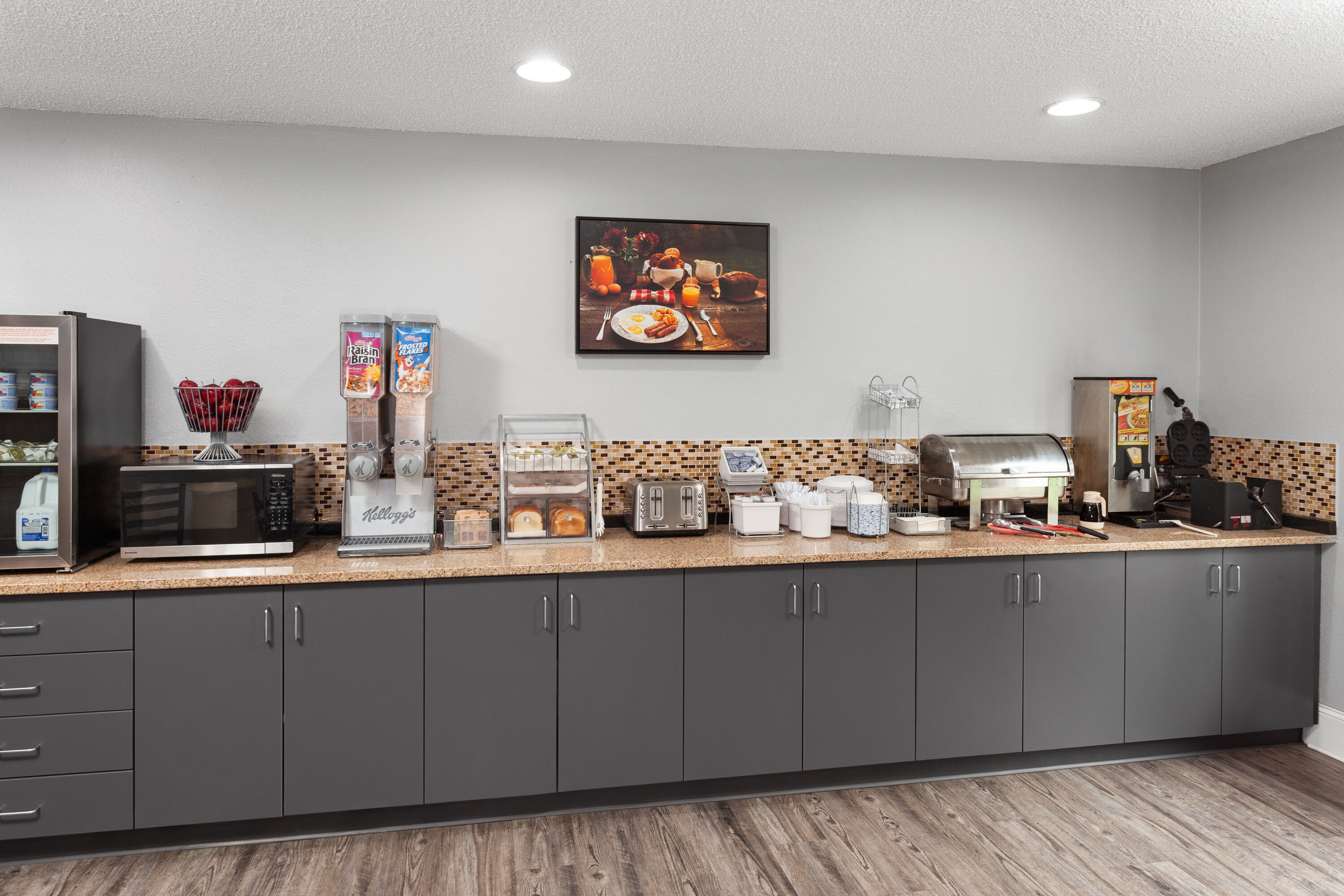 Free breakfast at Super 8 by Wyndham Sun Prairie/Madison E in Sun Prairie, Wisconsin