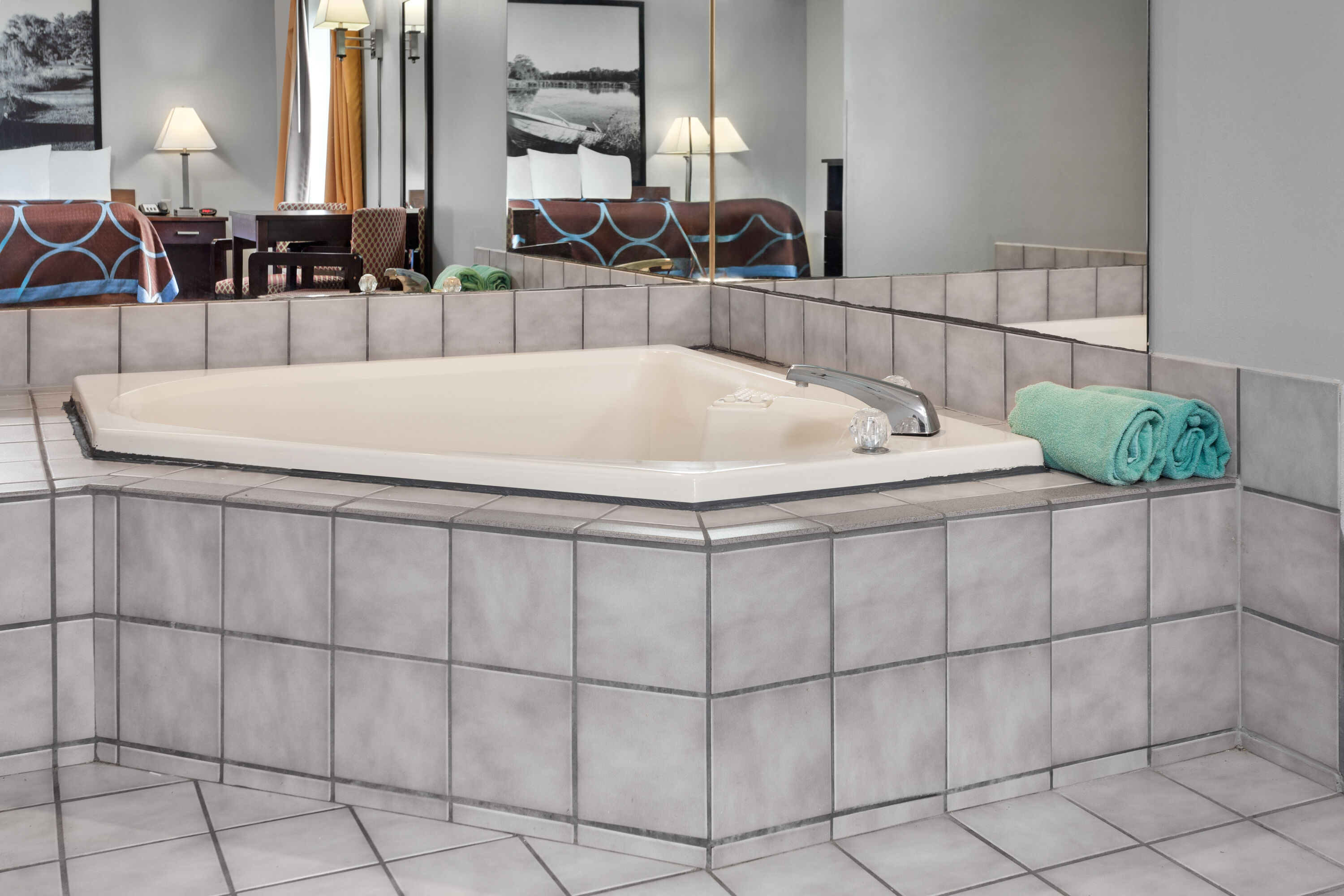 Guest room at the Super 8 by Wyndham Sun Prairie/Madison E in Sun Prairie, Wisconsin