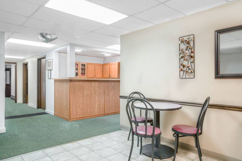 Super 8 Tomah Wisconsin hotel lobby in Tomah, Wisconsin