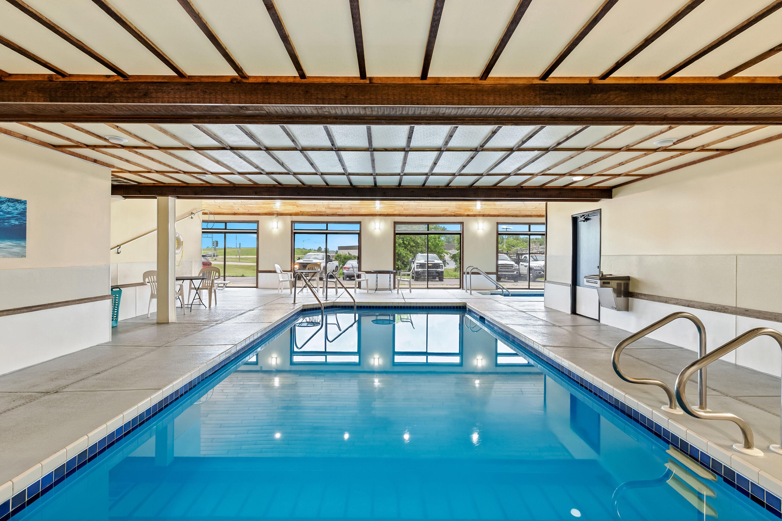 Indoor pool at the Super 8 by Wyndham Watertown WI in Watertown, Wisconsin