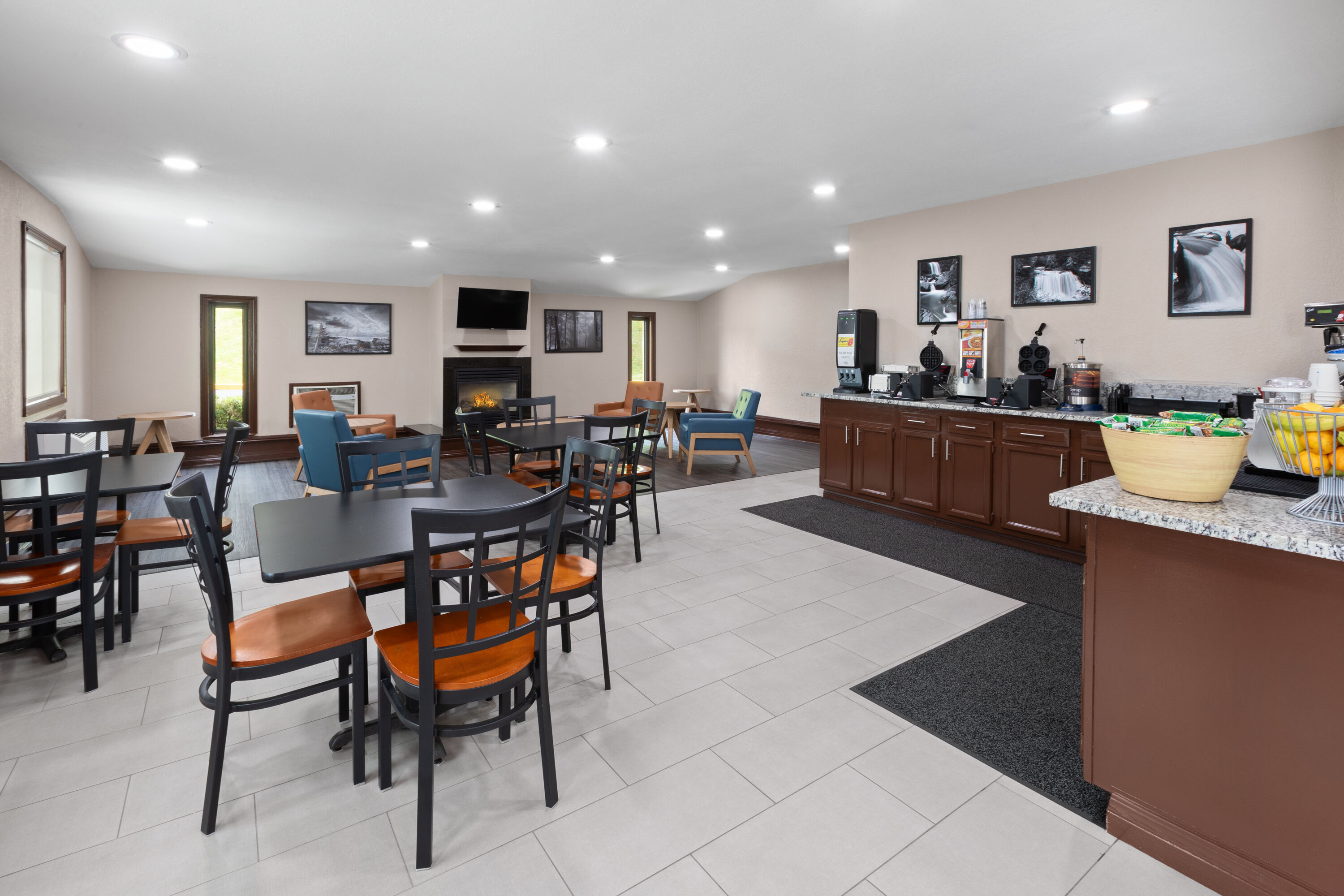 Free breakfast at Super 8 by Wyndham Bridgeport/Clarksburg Area in Bridgeport, West Virginia