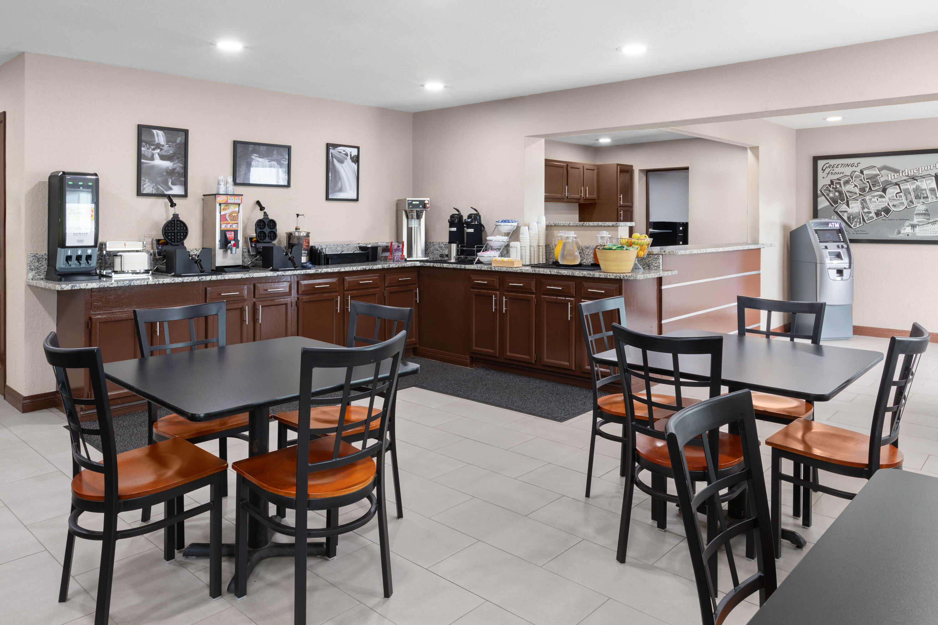 Free breakfast at Super 8 by Wyndham Bridgeport/Clarksburg Area in Bridgeport, West Virginia