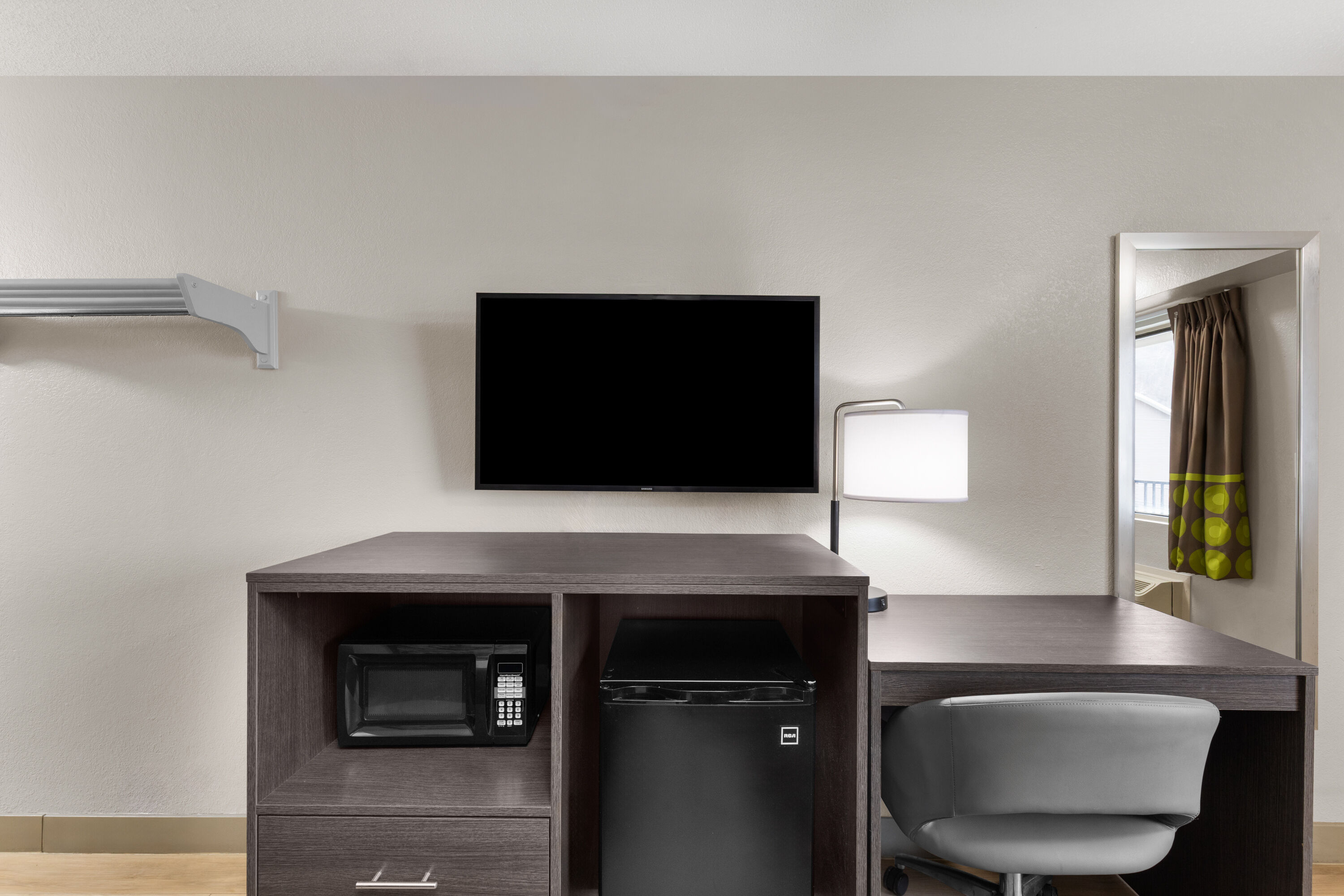 Guest room at the Super 8 by Wyndham Charleston WV in Charleston, West Virginia