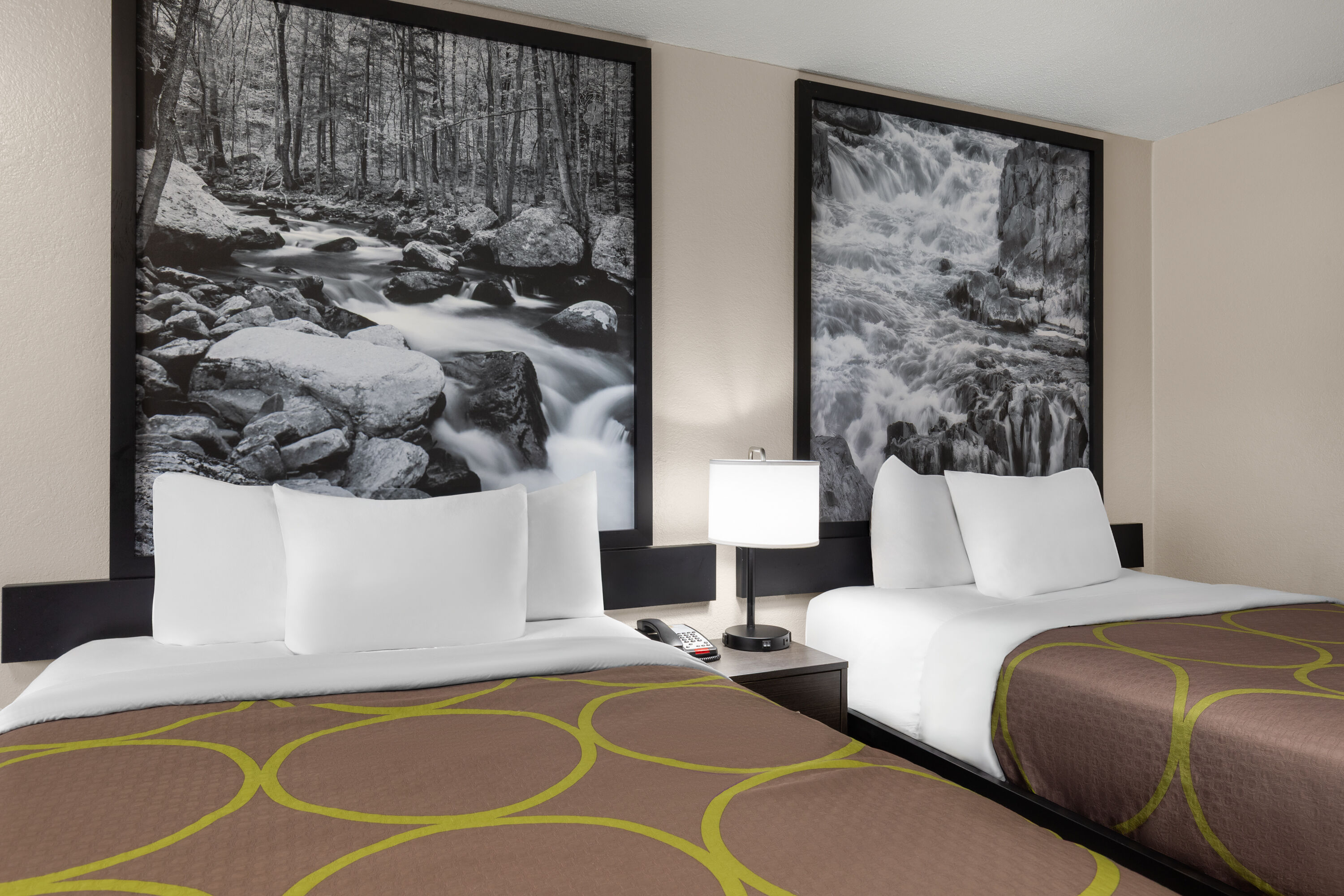 Guest room at the Super 8 by Wyndham Charleston WV in Charleston, West Virginia