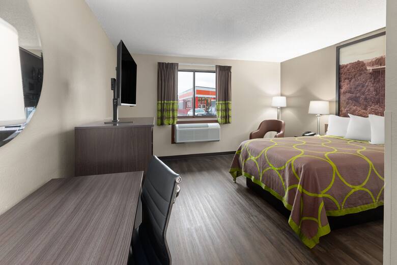 Guest room at the Super 8 Summersville in Summersville, West Virginia