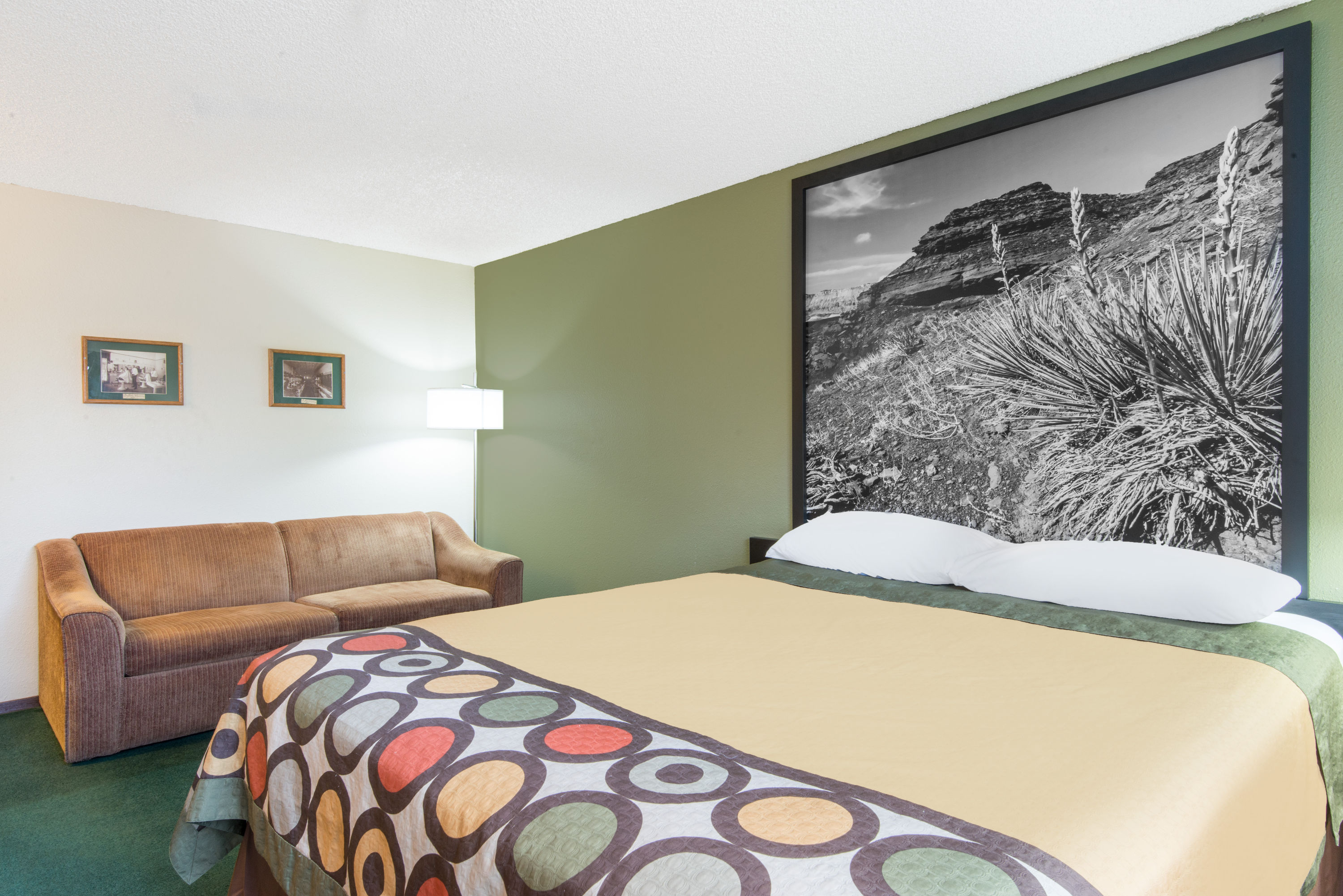 Guest room at the Super 8 by Wyndham Buffalo in Buffalo, Wyoming