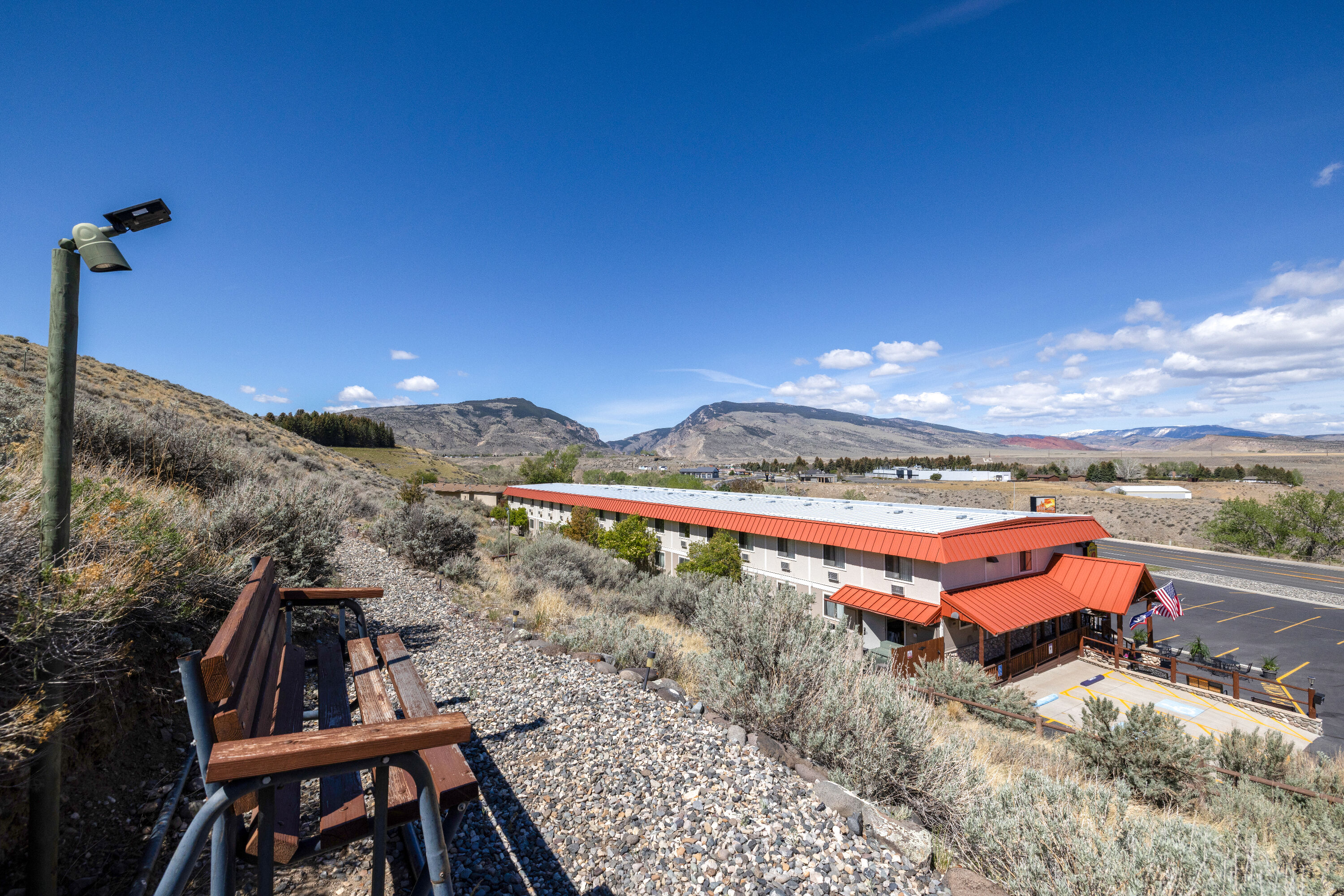 Exterior Day Image of Super 8 by Wyndham Cody hotel in Cody, Wyoming