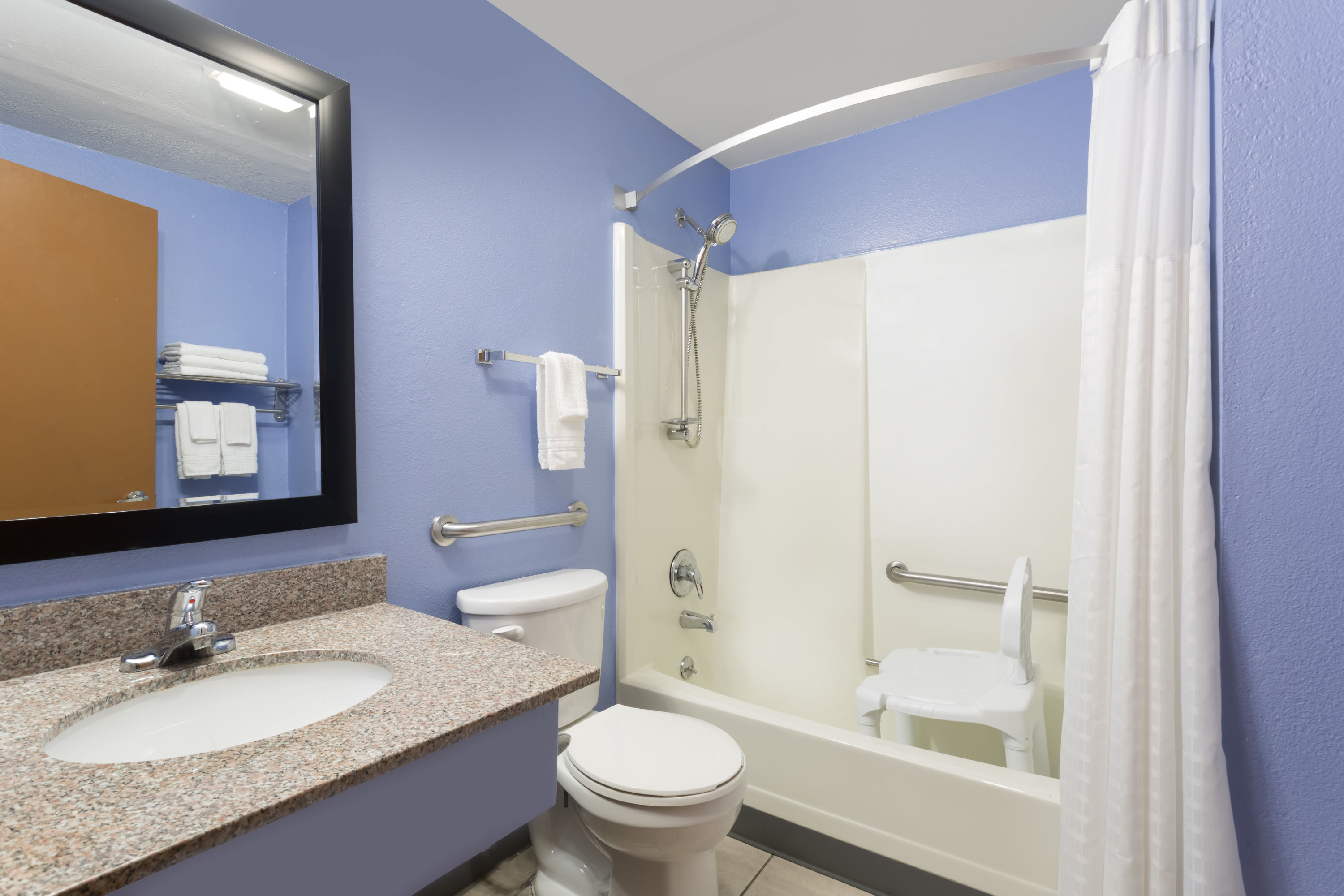 Guest room at the Super 8 by Wyndham Douglas in Douglas, Wyoming