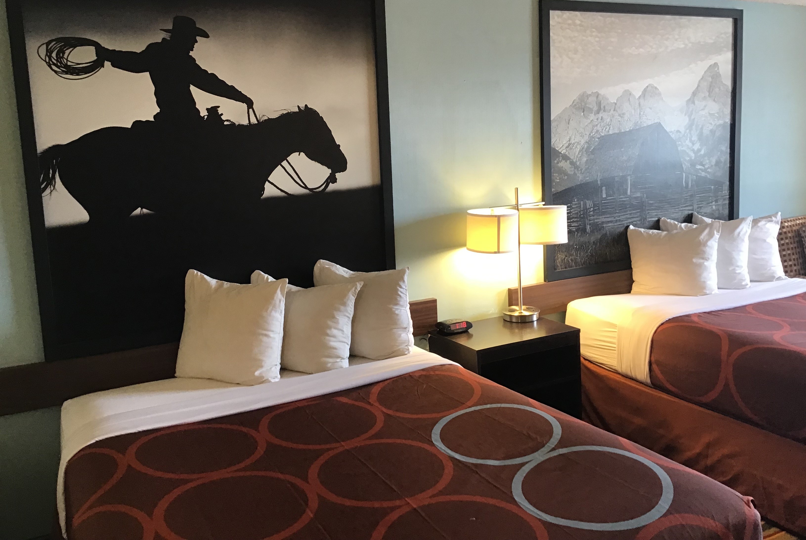 Guest room at the Super 8 by Wyndham Casper East/Evansville in Evansville, Wyoming