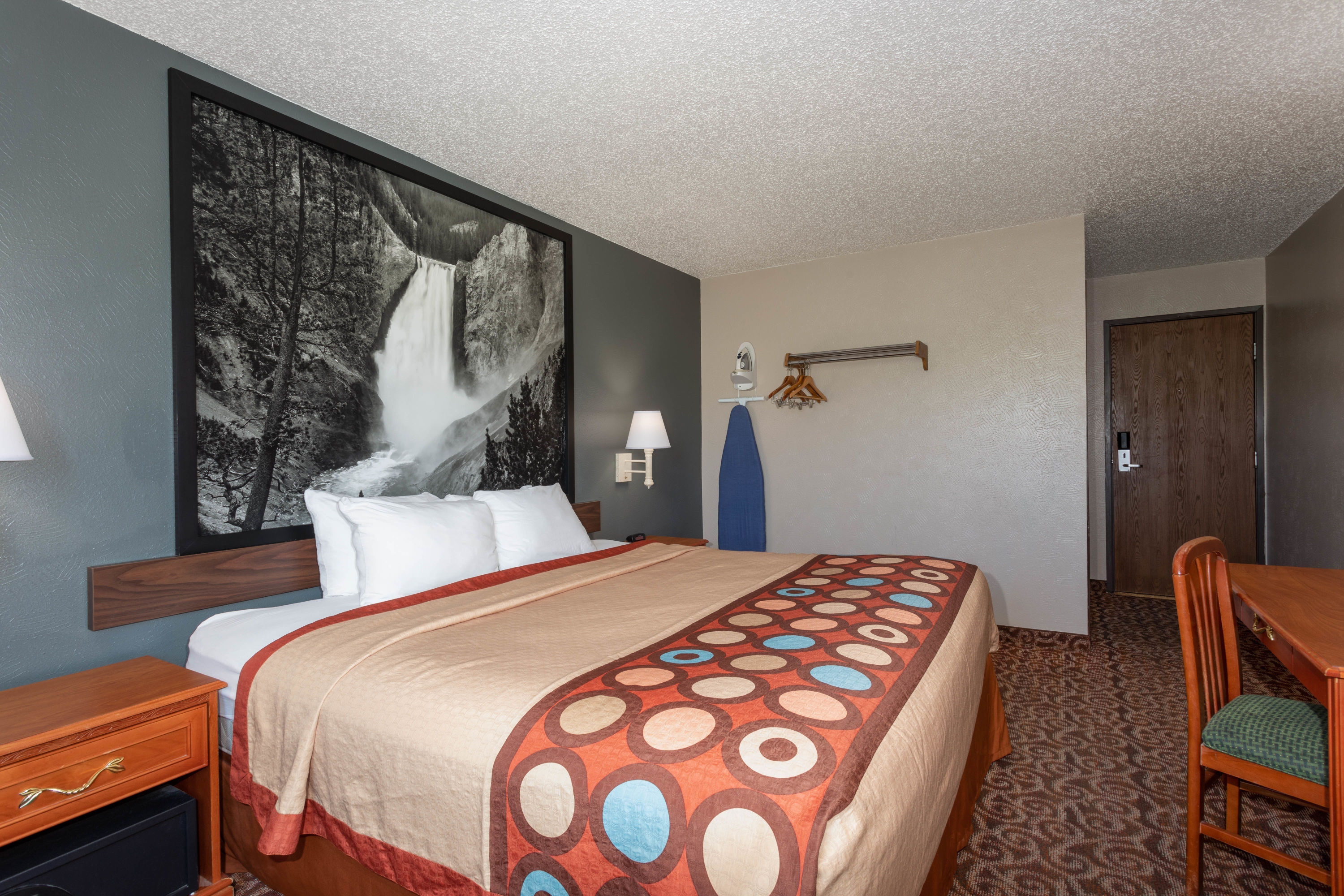 Guest room at the Super 8 by Wyndham Gillette in Gillette, Wyoming