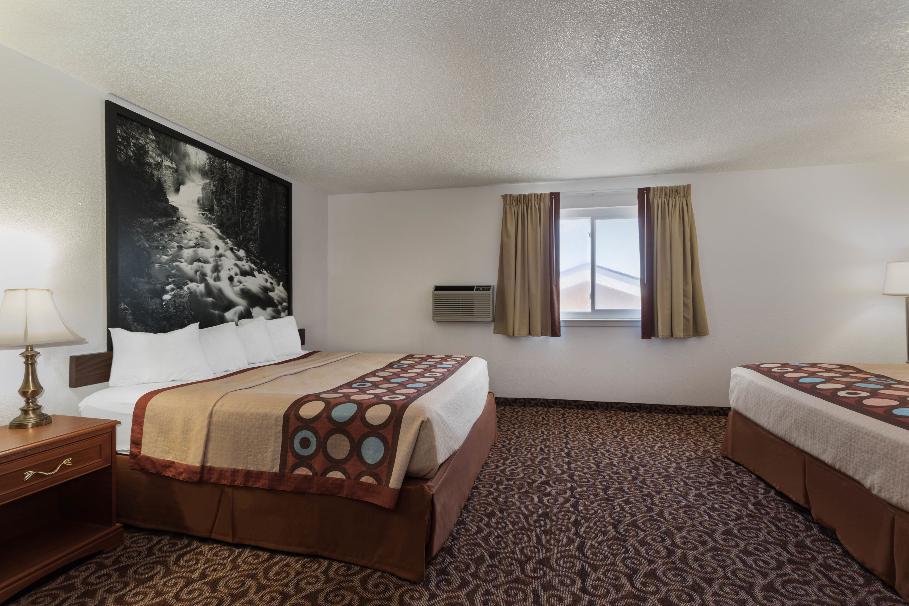 Guest room at the Super 8 by Wyndham Gillette in Gillette, Wyoming