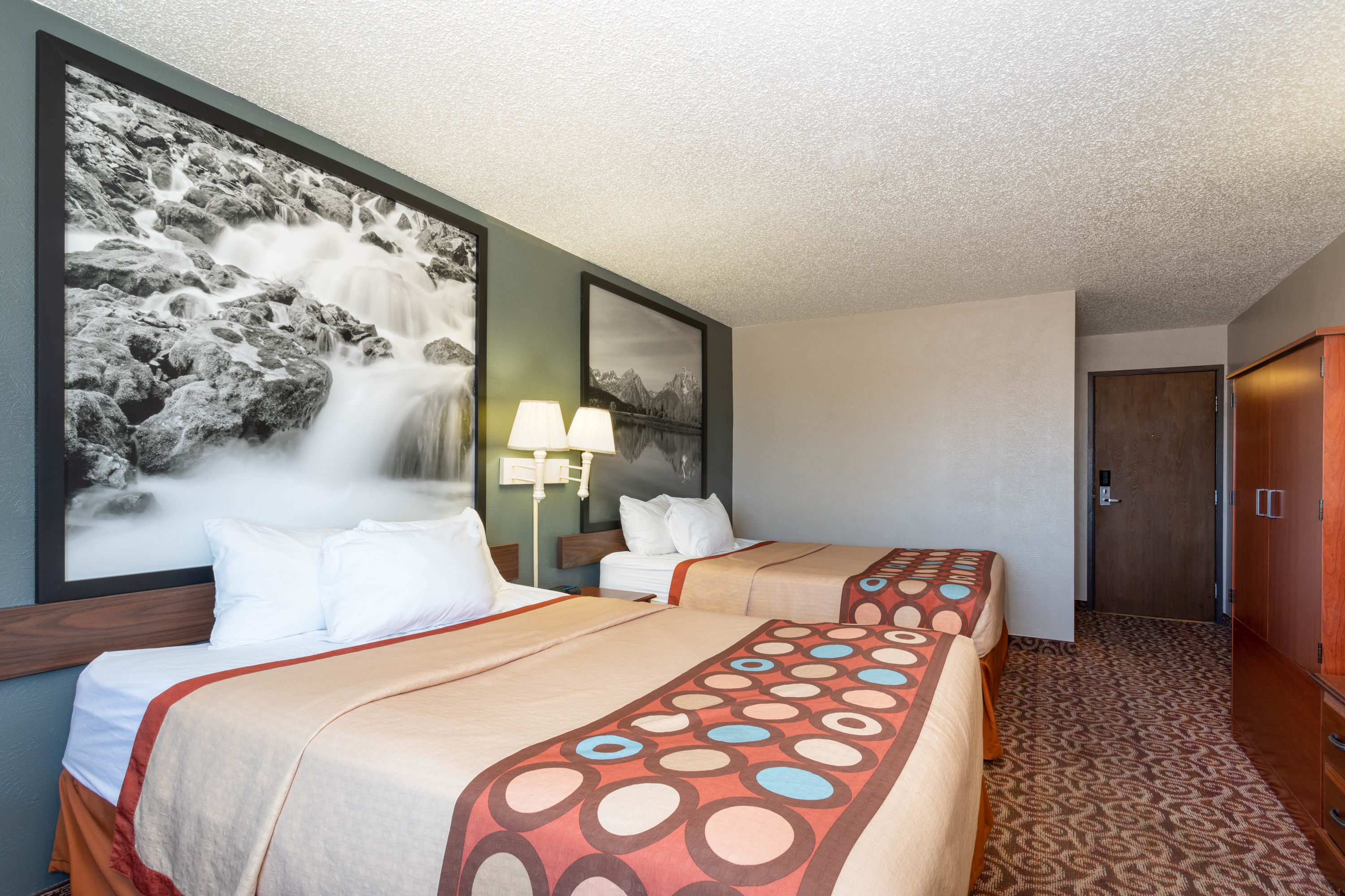 Guest room at the Super 8 by Wyndham Gillette in Gillette, Wyoming
