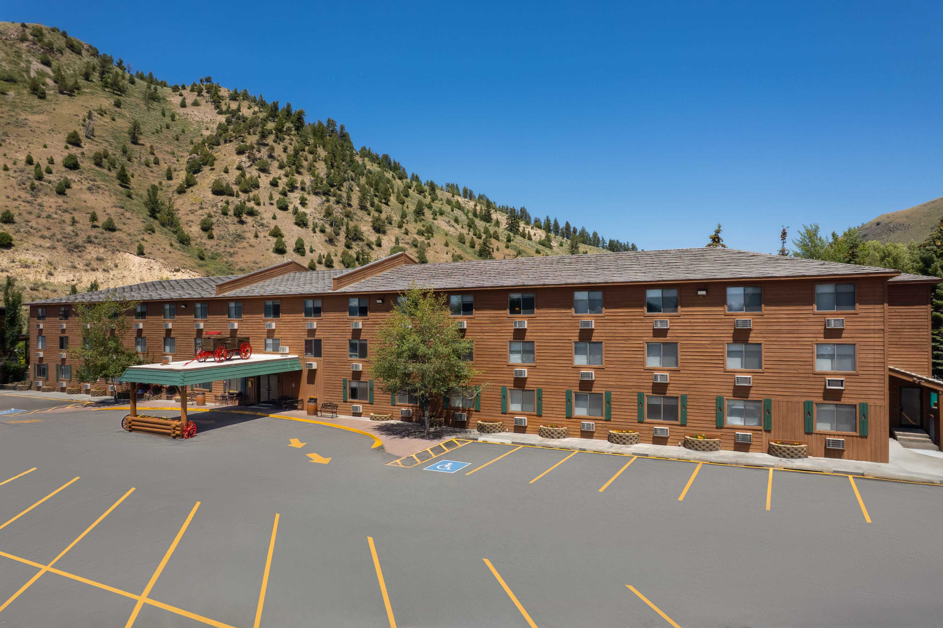 Exterior Day Image of Super 8 by Wyndham Jackson Hole hotel in Jackson, Wyoming