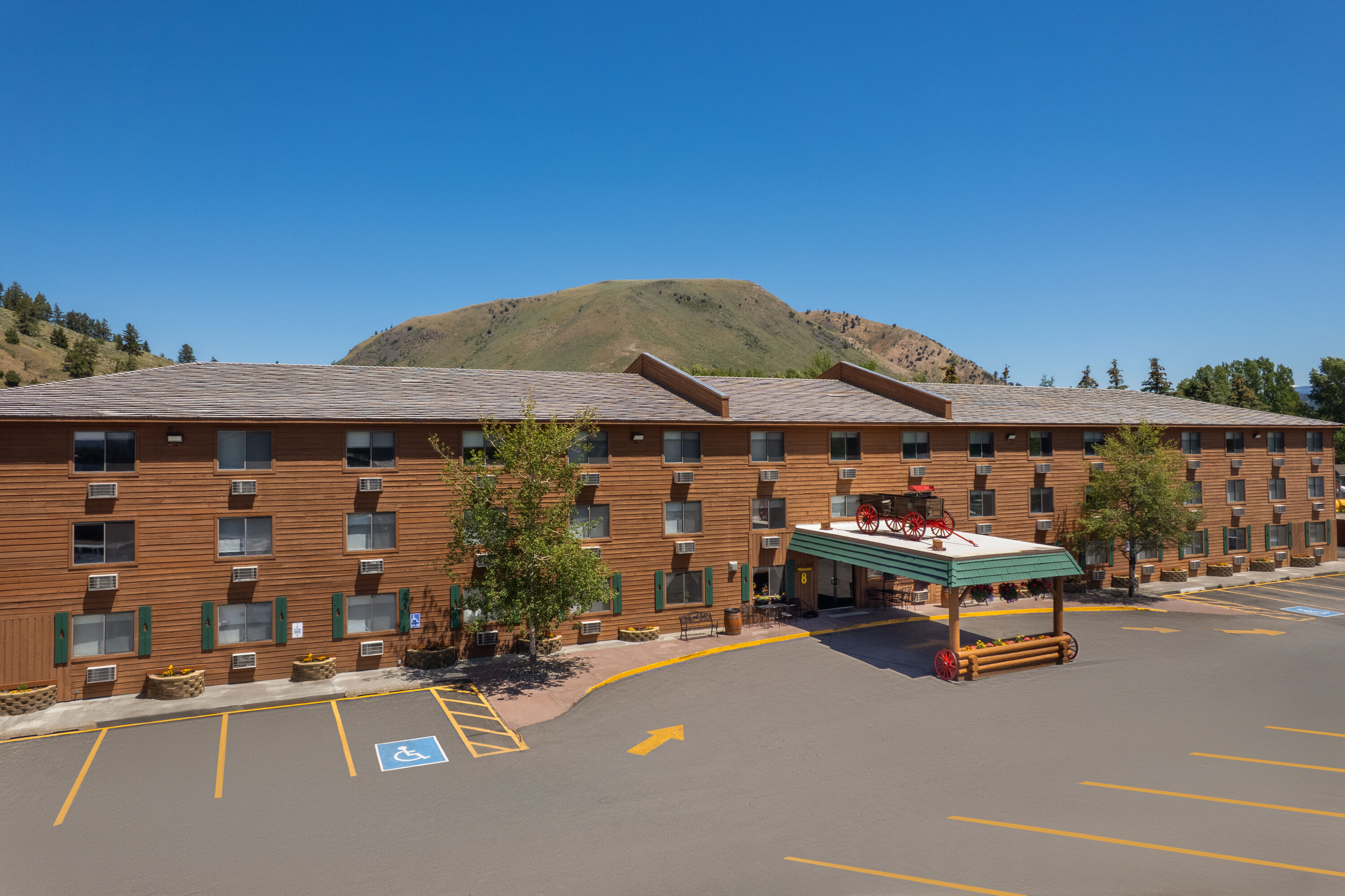 Exterior Day Image of Super 8 by Wyndham Jackson Hole hotel in Jackson, Wyoming